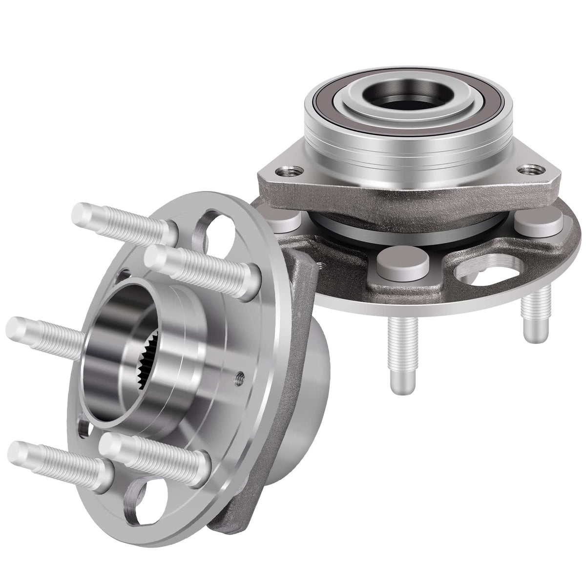 ECCPP 513288 2PCS Front/Rear Wheel Hub Bearing Assembly 5 Lugs w/ABS for 2010-2016 for Cadillac XTS ONLY Front, CTS, for Buick A