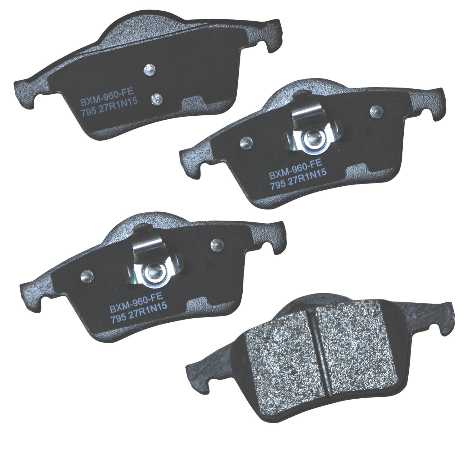 Bendix Premium Sbm795 Semi-Metallic Rear Brake Pads For Volvo S60 2009-2001, S70 1999, S80 2006-1999, V70 2007-2000, Xc70 2007-2