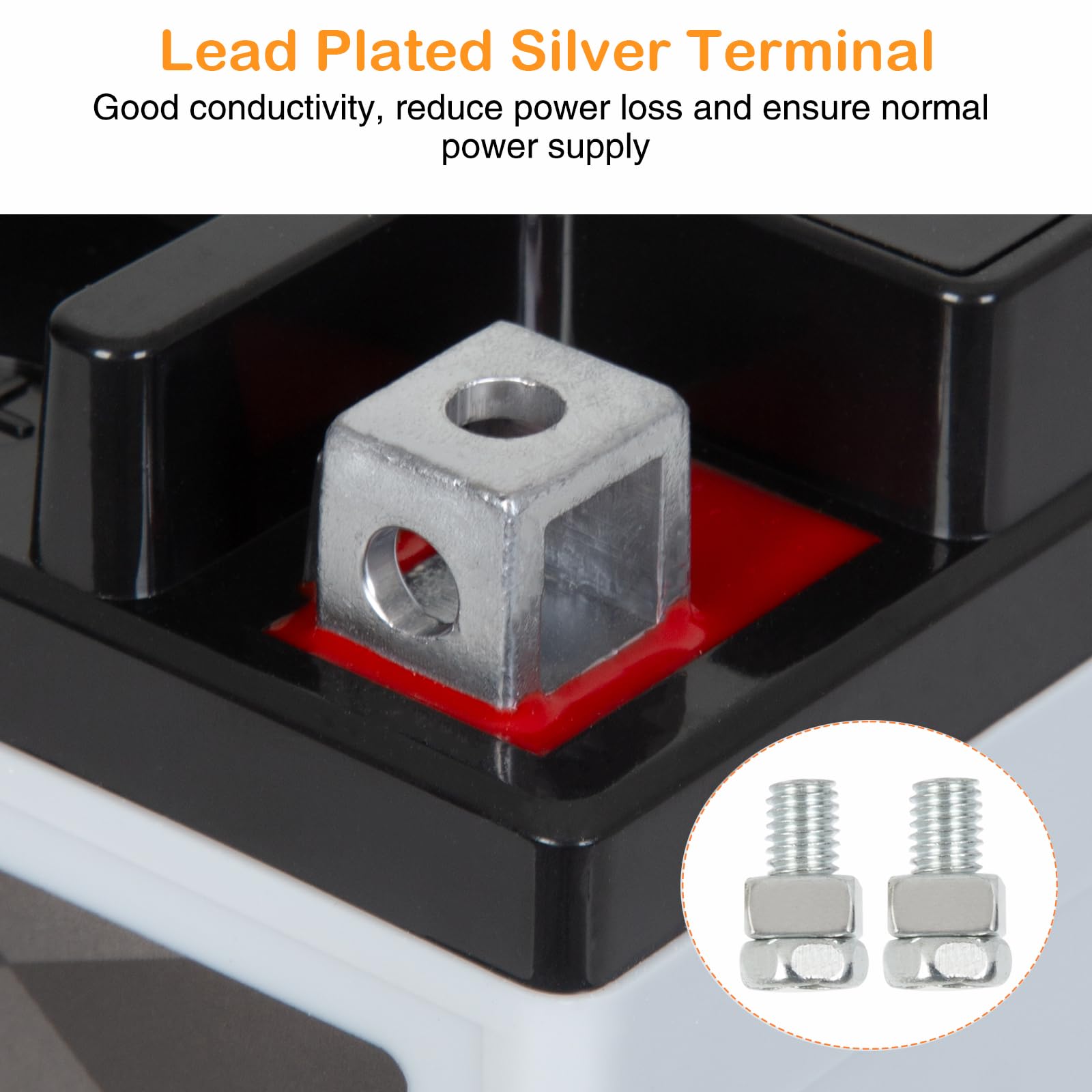 Autocessking Ytx20Hl-Bs Motorcycle Battery, 12V 18Ah Rechargeable Maintenance Free Sealed Agm Battery Powersport Replacement Bat