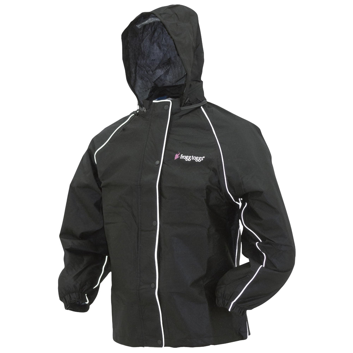 Frogg Toggs Women'S Road Toad Reflective Jacket, Black, Large