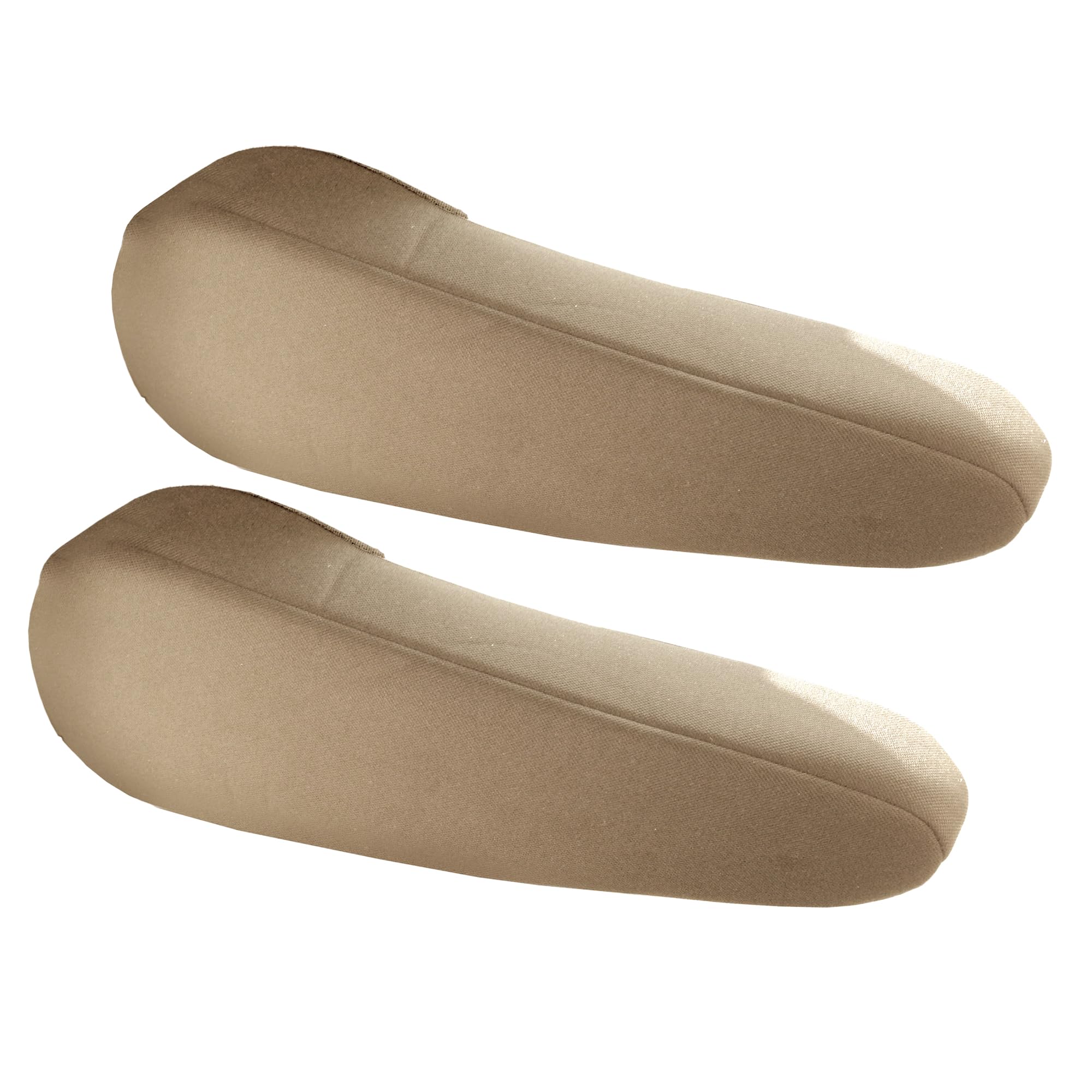 Fh Group Flat Cloth Fabric Beige Armrest Cover Semi-Universal Fit, One Pair Beige
