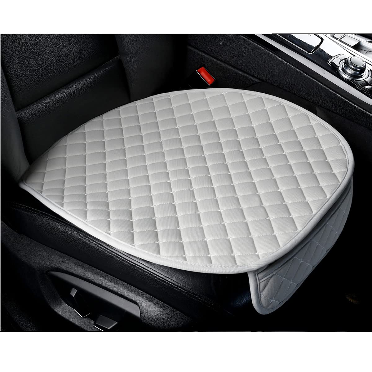 1 Pc Car Seat Cover Auto Cushion Vehicle Front Seat Chair Cover Protective Mat Pad For Baby, Suv, Skin-Friendly (Gray-Front)