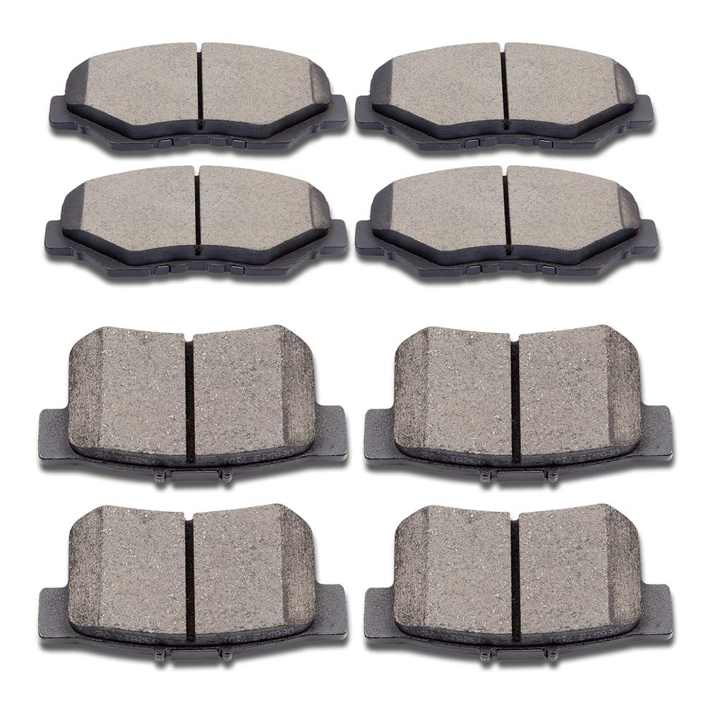 SCITOO D914 D537 Front Rear Ceramic Brake Pads Sets Fit For Acura ILX 2013-2015,For Honda Civic 2012-2015,For Honda For Accord 2