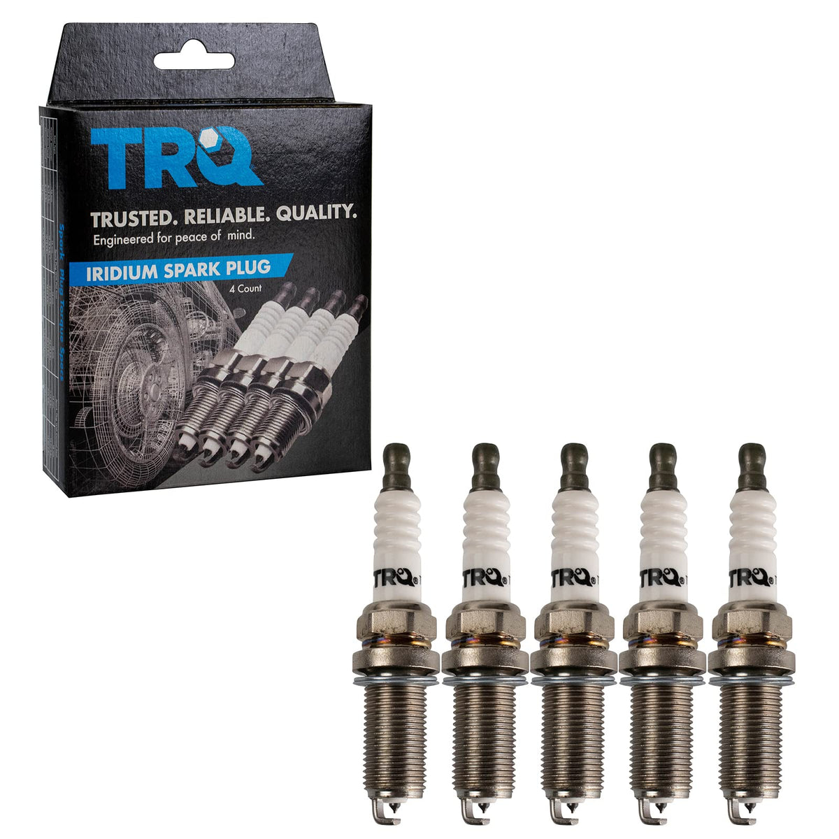 Trq Iridium Spark Plugs Engine Tune Up Ignition Kit 5 Piece Set Compatible With 1995-1998 Acura Tl 1992-1994 Vigor 1989-1991 Aud