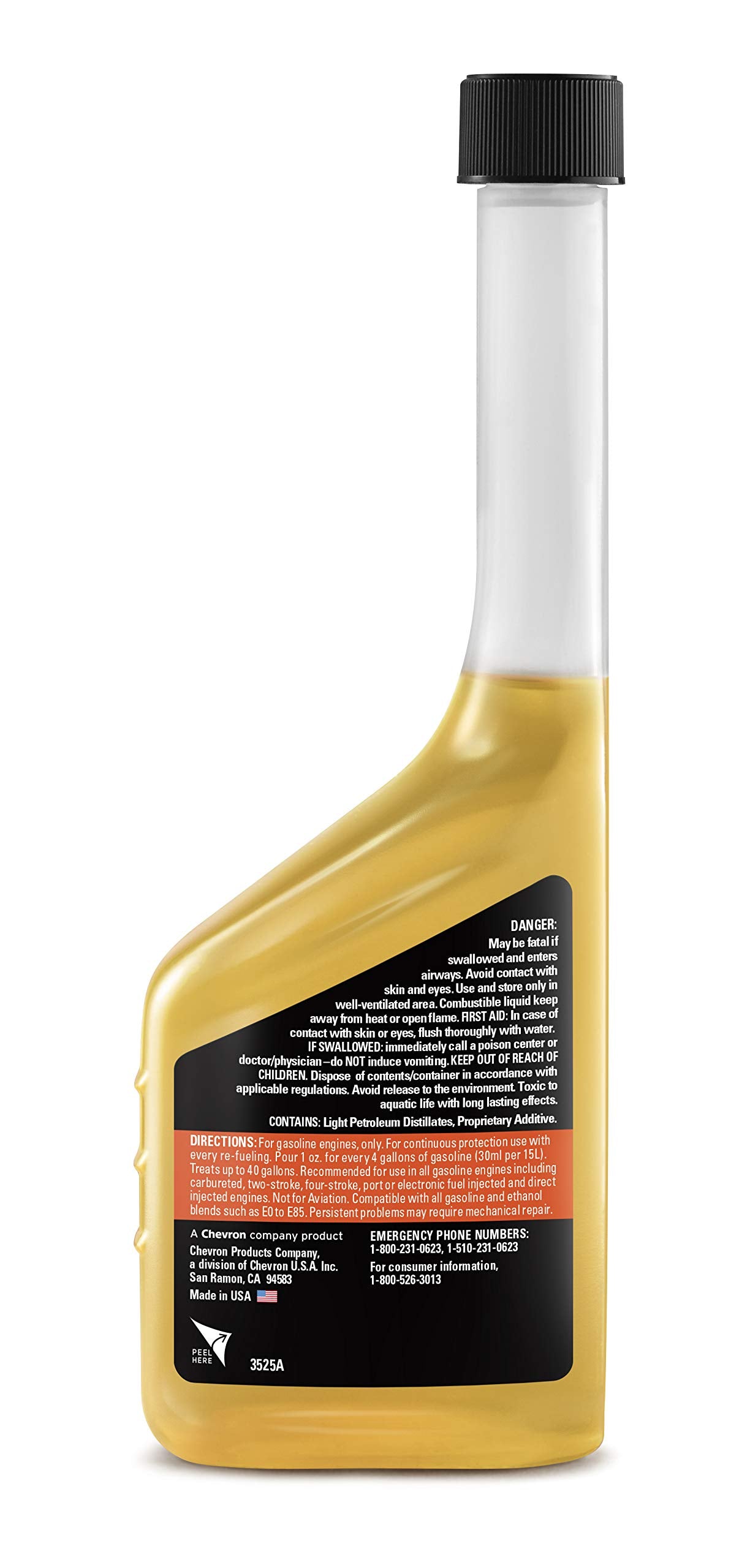 Chevron Techron Protection Plus Fuel System Treatment, 10 oz, Powersports & Small Engine, Model 266707338