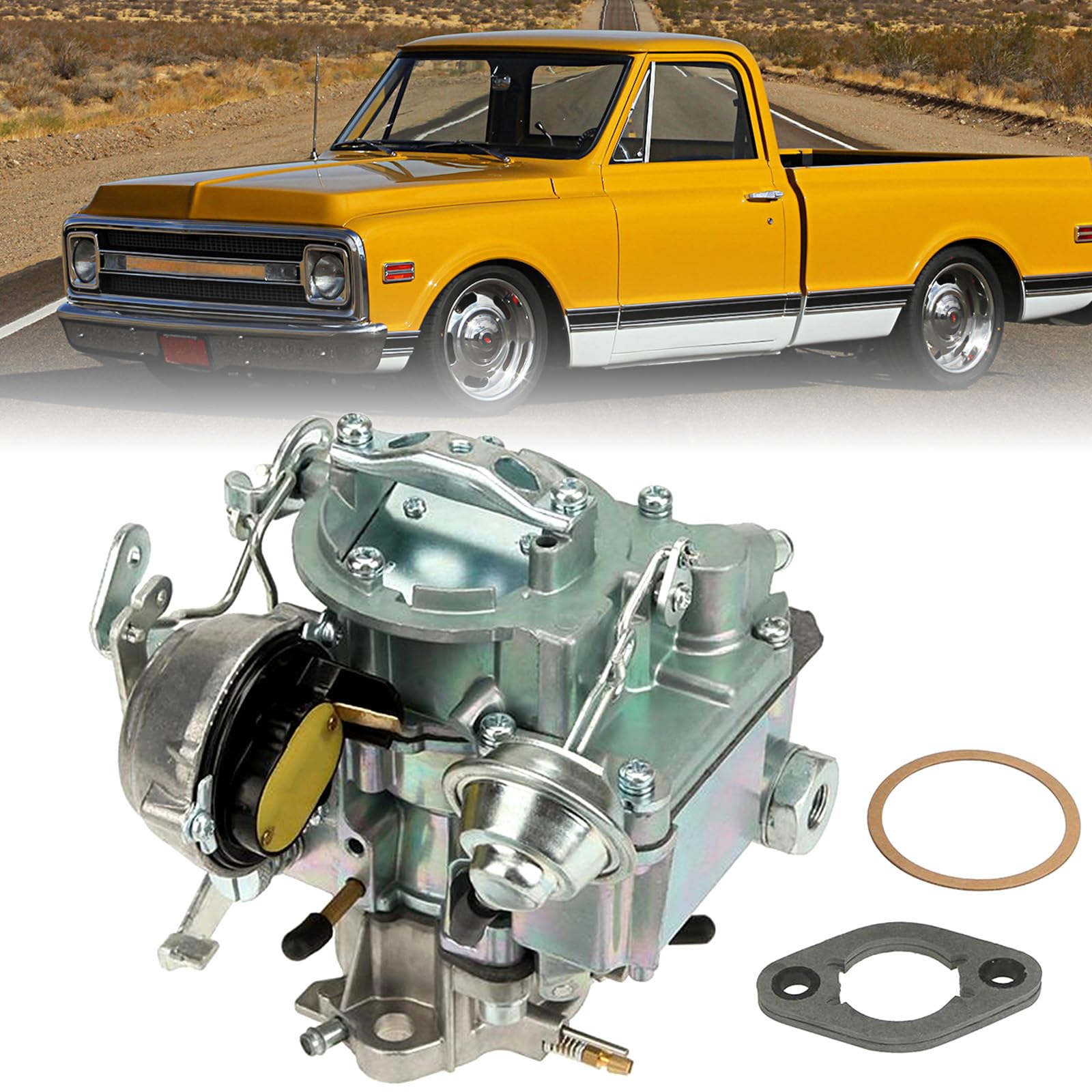 P Partol Holley Carburetor For Ford 1957 1960 1962 144 170 200 223 Inline 6-Cyl 4-Cyl Engine 1 Barrel Replace 1904 Holley Carb -