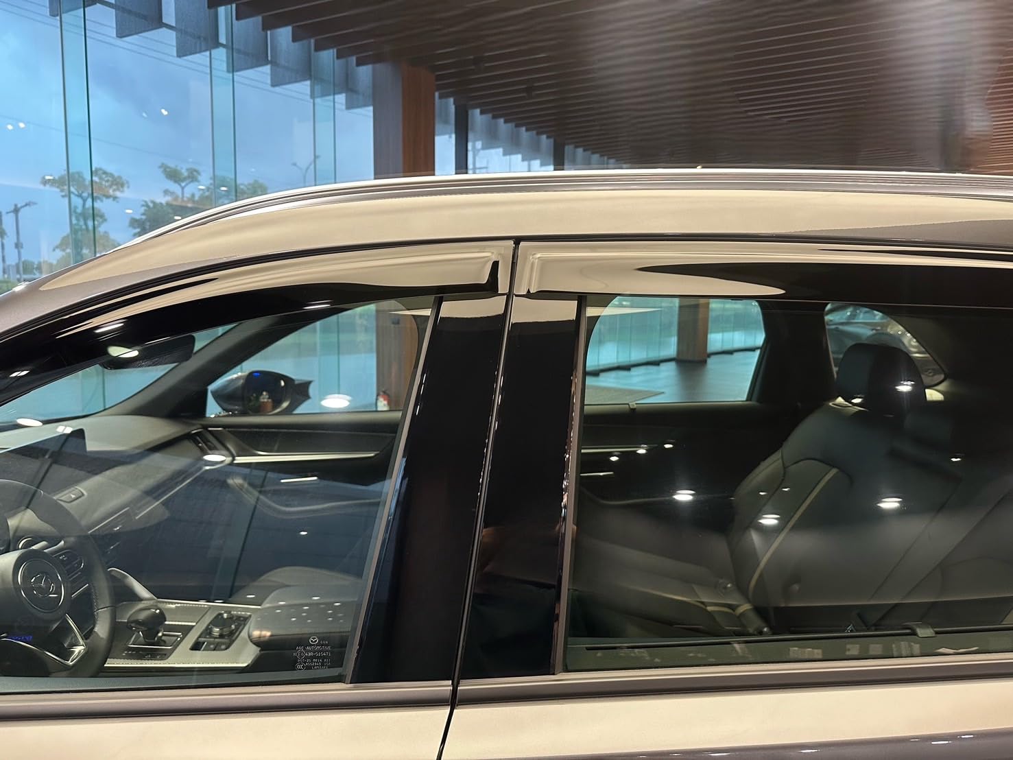 2013-2019 Tape-On Rain Guards For Nissan Sentra Side Window Deflector Visors S Sv Sr Smoke Tinted Vent Shades 2014 2015 2016 201
