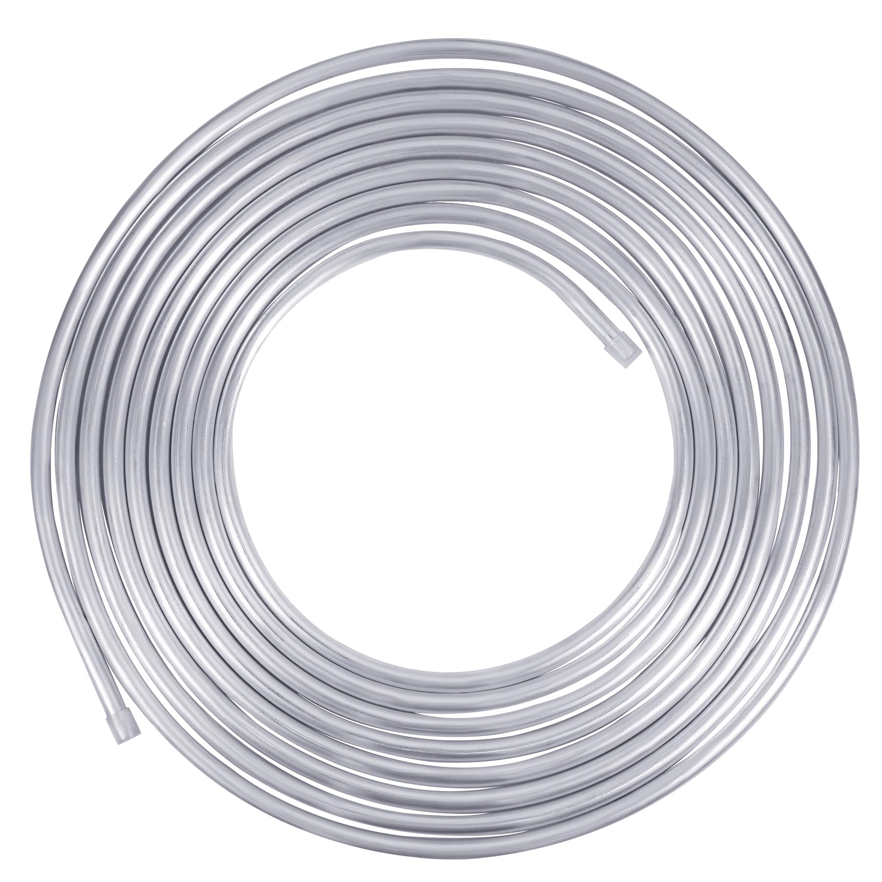 1/4 Metal Fuel Line,1/4 OD Aluminium Coiled Tubing Hard Tube for Refrigeration Tubing, Automotive Oil Pipe,Brake Line, Metal Gas