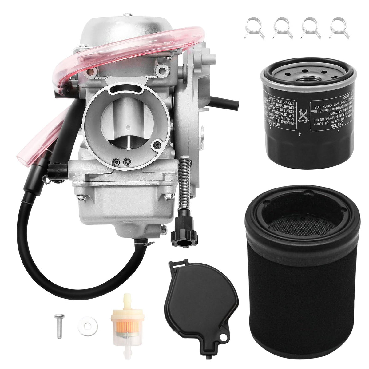 KVF 360 Carburetor Compatible with 2003-2013 Kawasaki Prairie KVF360 KVF360A KVF360B KVF360C Carb Replace# 15003-1686(with Air F