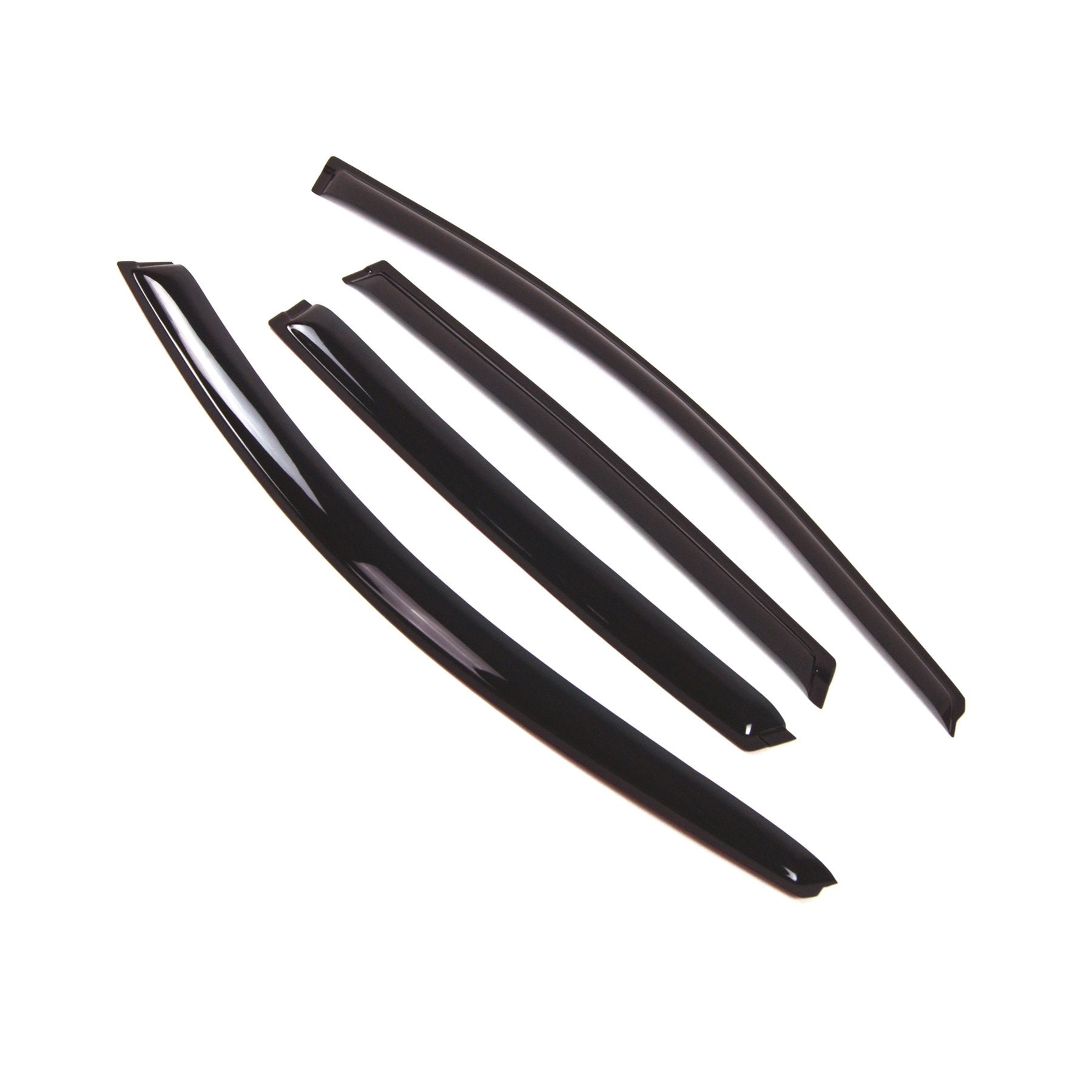 Tuningpros Outside Mount Window Vent Visors Rain Guards Compatible With Honda Cr-V 2007-2011 | Side Window Wind Deflectors Rain