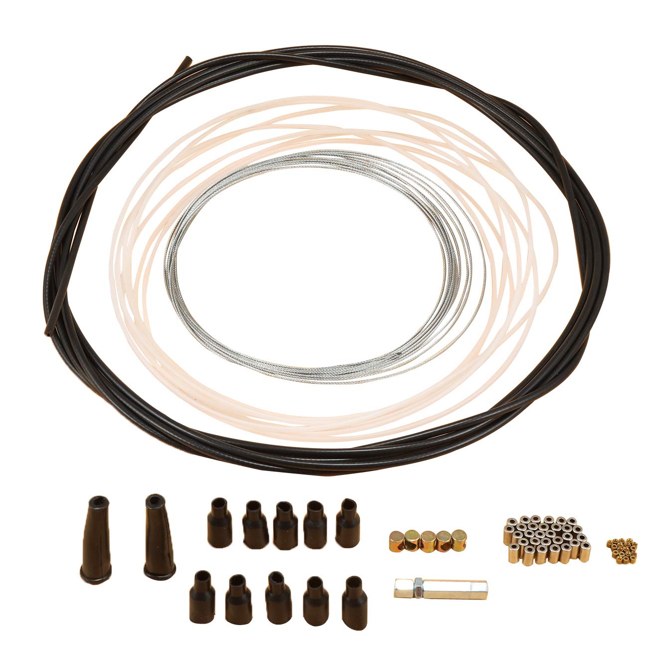 Sthus 5 Metres Motorcycle Diy Throttle Cable Kit Nipples Ferrules For Pit Dirt Bike