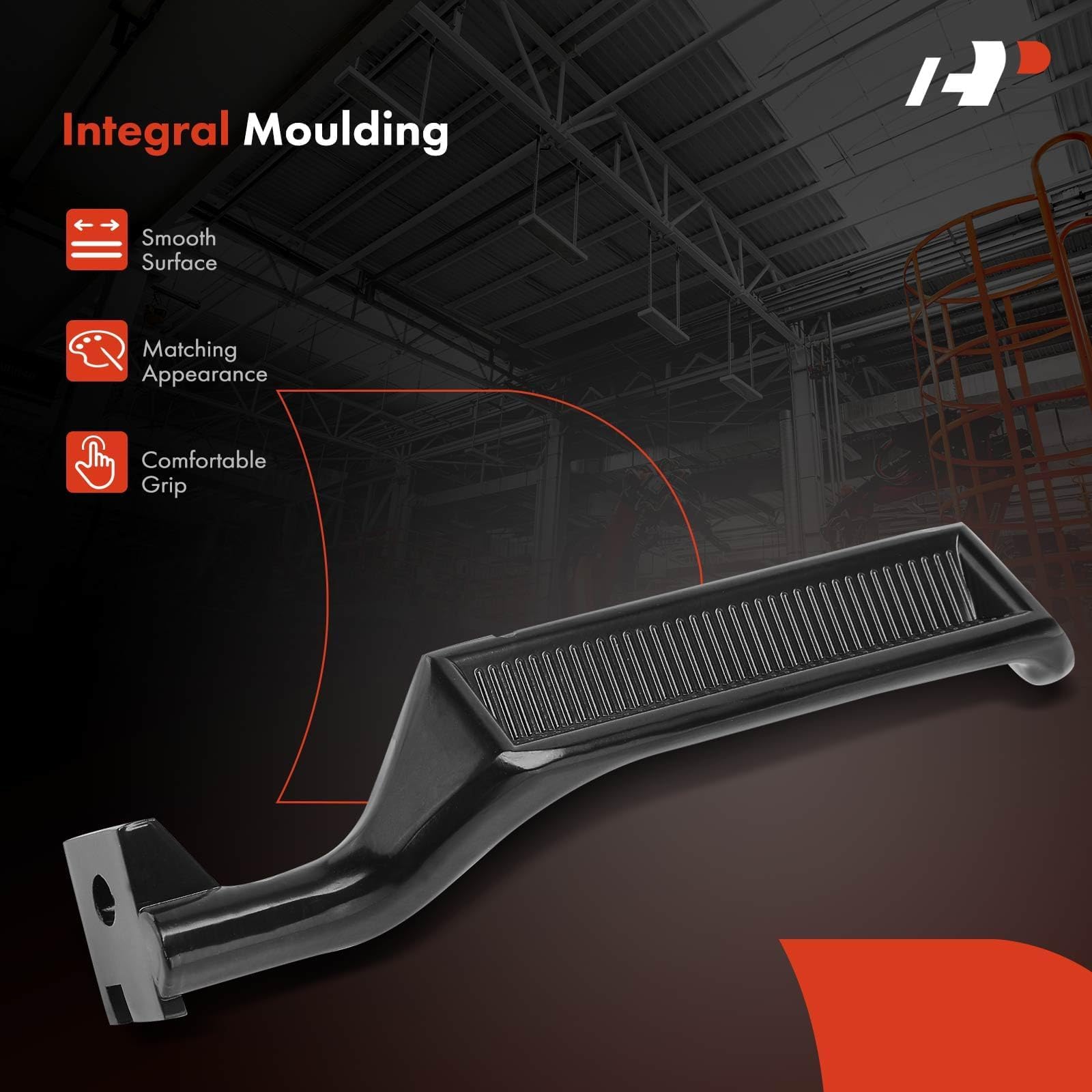 A-Premium - Interior Metal Door Handle Front Rear Left Driver Side - Compatible with 1987-1997 Ford F150 F250 F350 Bronco F53 F5