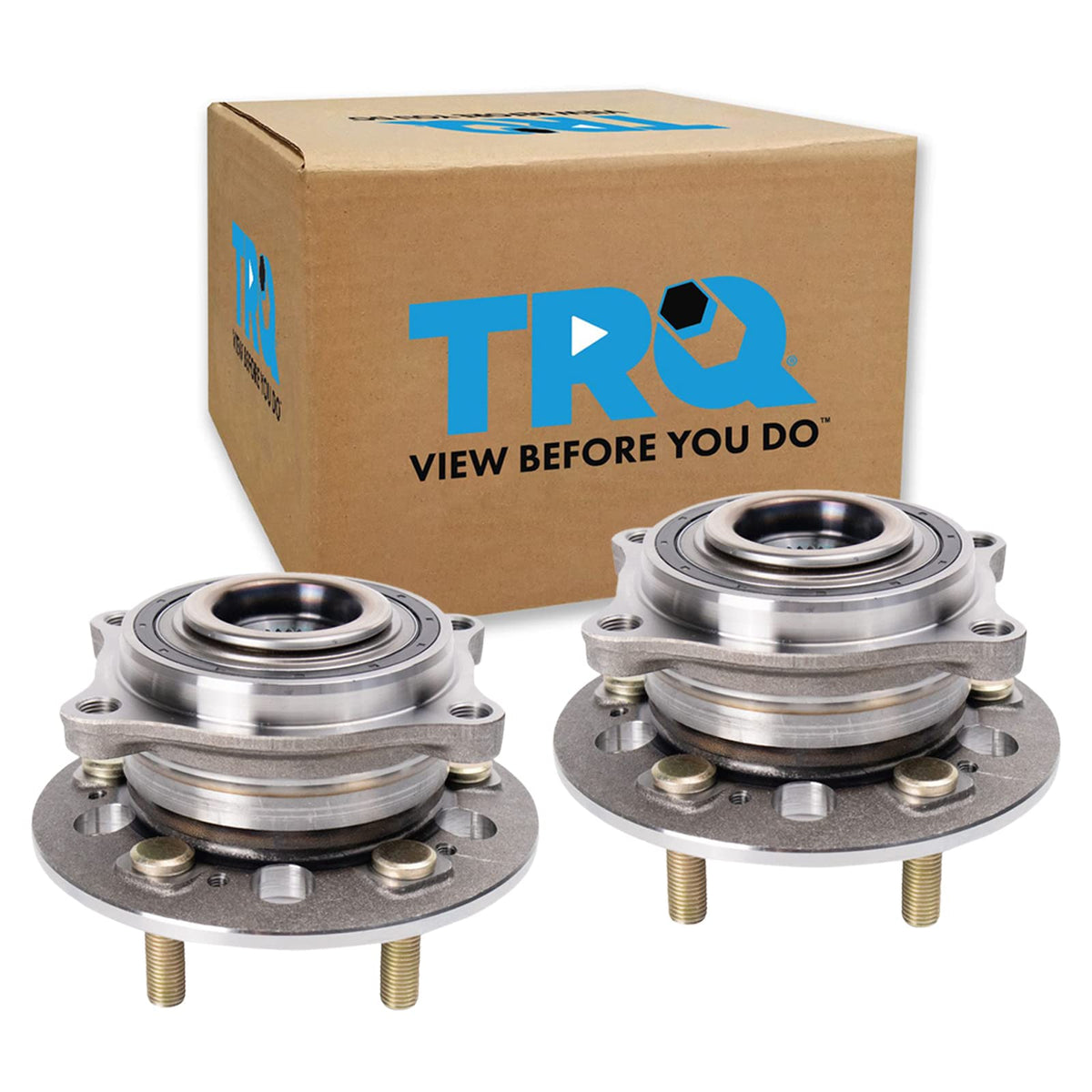 Trq Front Wheel Hub Bearings Assembly Set Compatible With 2018-2020 Genesis G80 2017-2019 G90