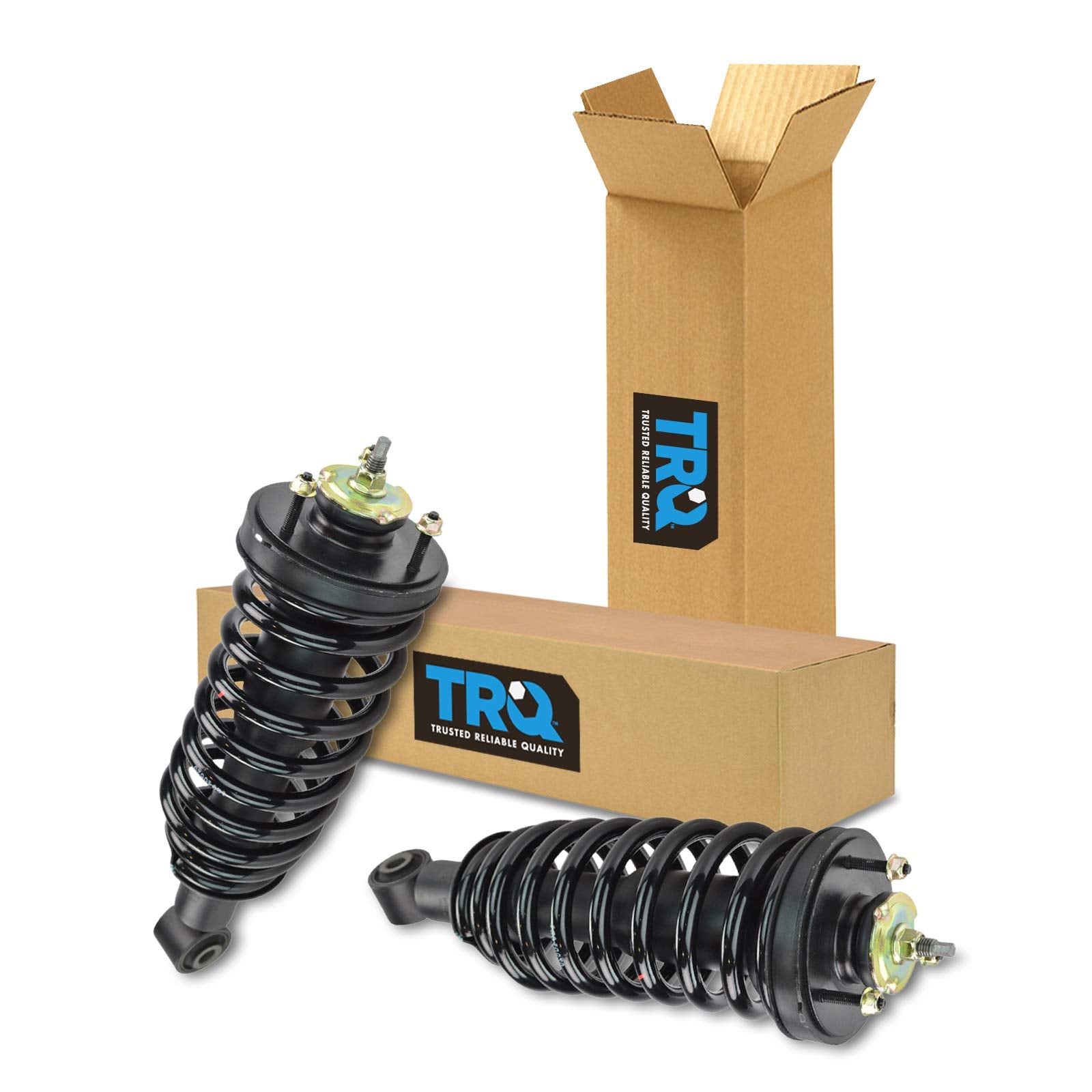 Trq Front Strut & Coil Spring Assembly Set Driver & Passenger Sides Compatible With 03-11 Ford Crown Victoria Lincoln Town Car M