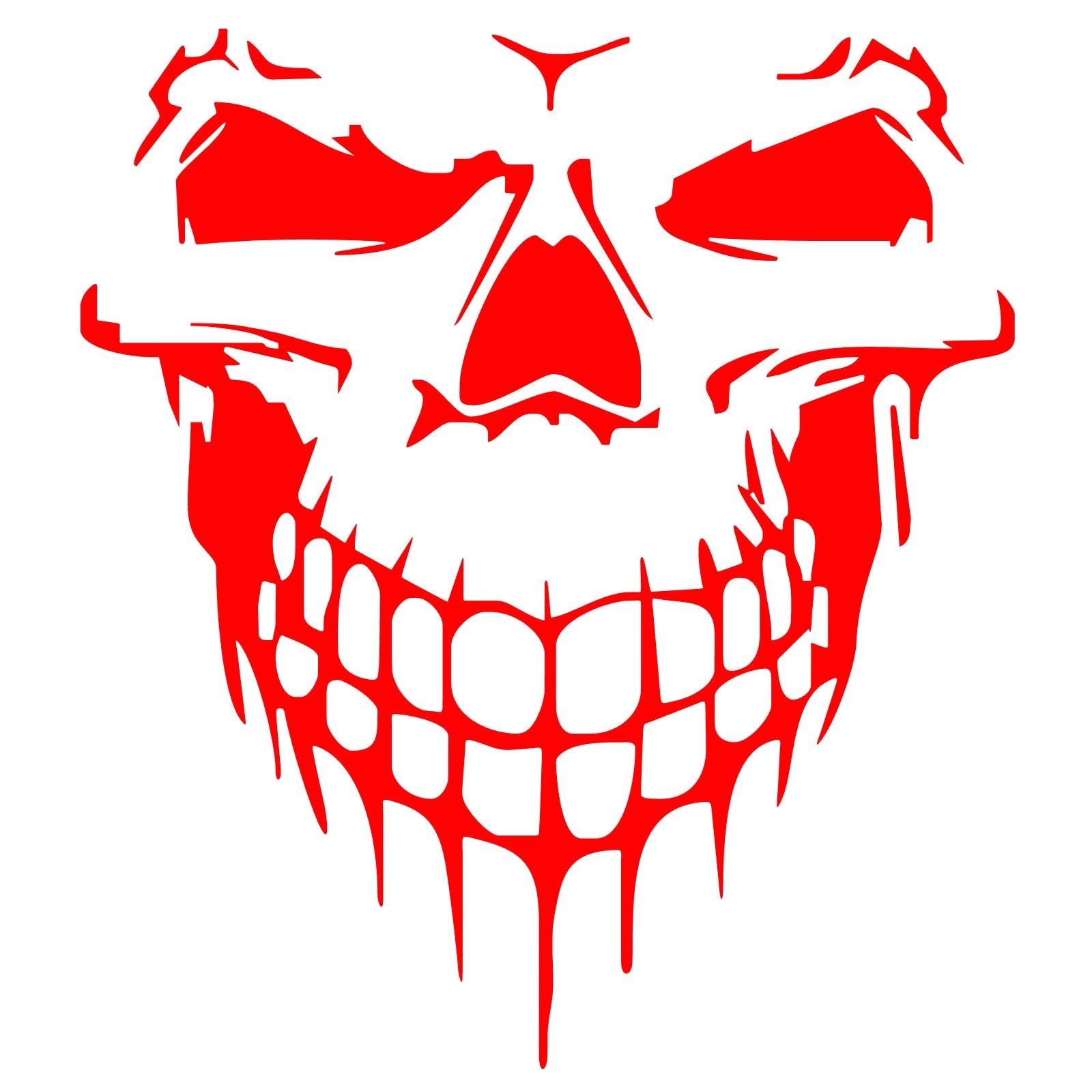 Hungmieh Skull Stickers And Decals For Car Windows, Doors And Trucks - 3D Skull Decals And Signs For Car Styling - Laser Reflect