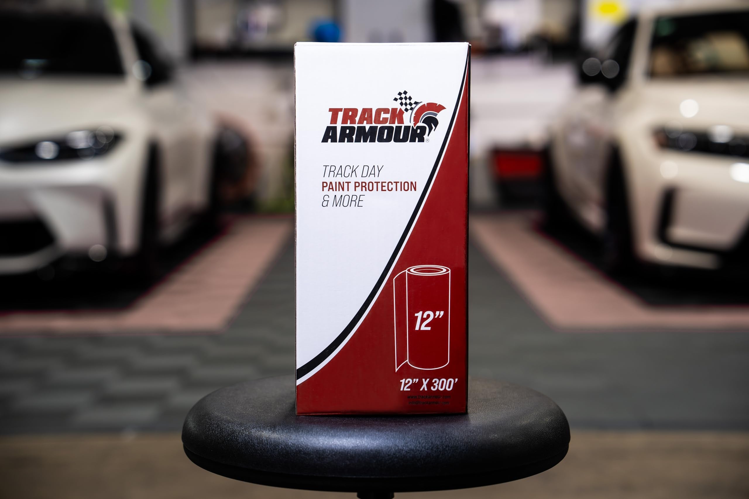 Track Armour] 12'' X 300' - Temporary Paint Protection Film For Car, Truck Or Motorcycle. Clear Adhesive Film To Protect Paint,