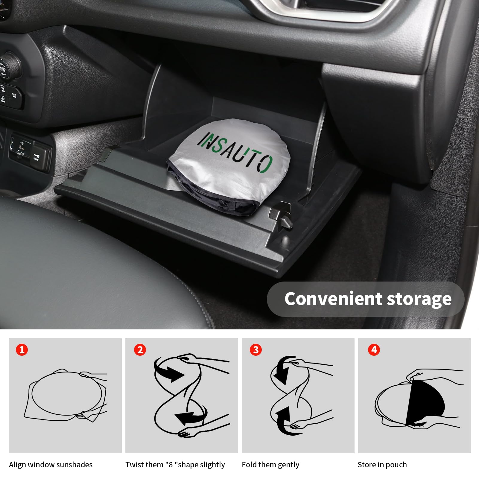 Insauto For Jeep Compass Windshield Sun Shade For Jeep Grand Cherokee Suv 2011-2023-Front Sunshade Car Sun Visor Cover Protector