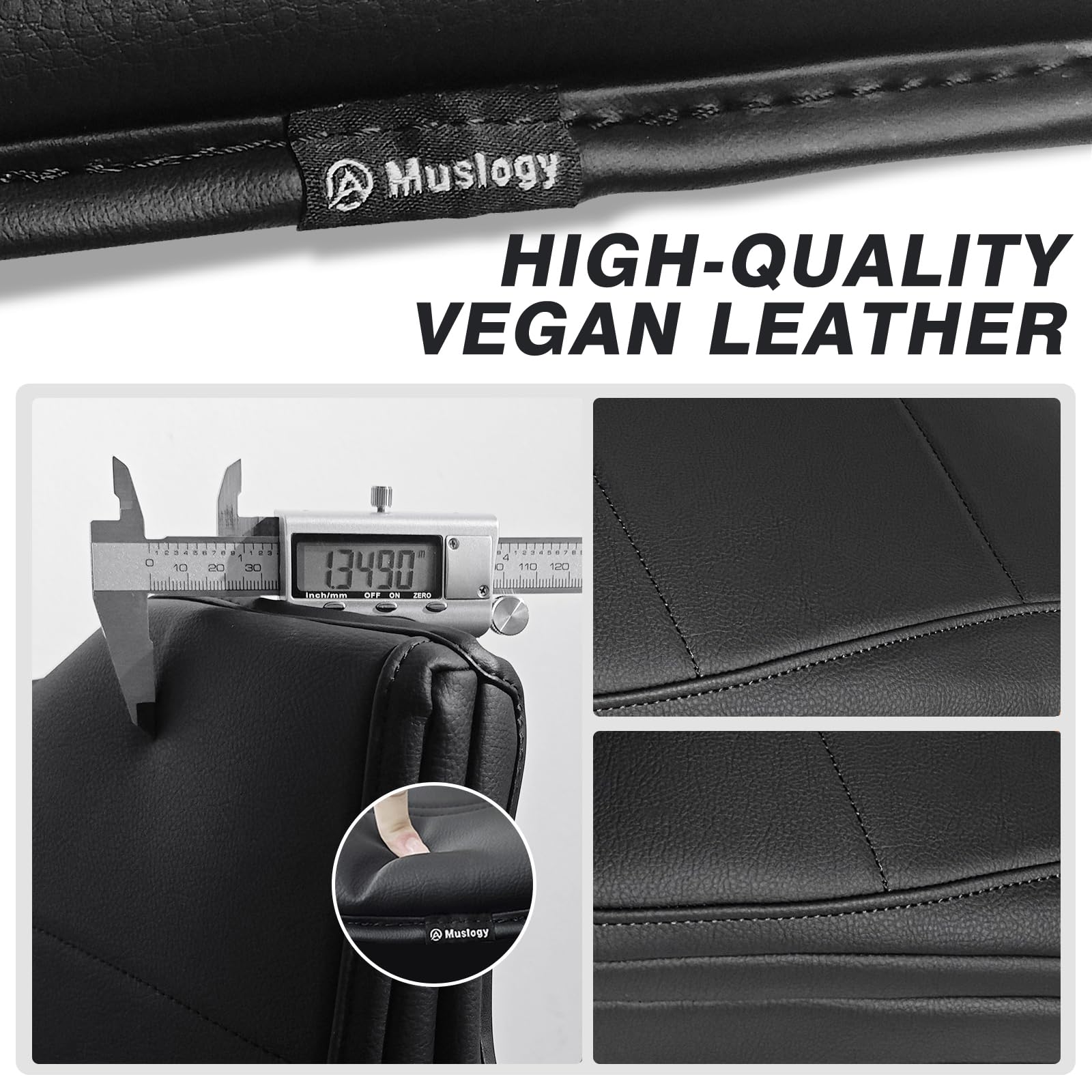 Muslogy Center Console Armrest Cover Compatible With Ford F-150 F150 2015-2024 2025 Comfort Armrest Pad Arm Rest Cushion Vegan L