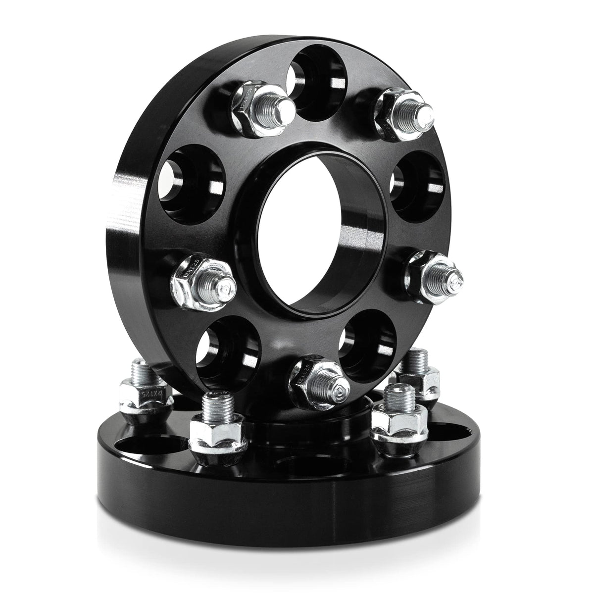 2Pcs 1'' (25Mm) Black Hubcentric Wheel Spacers 5X114.3 (67.1Mm Cb) Compatible With Genesis Tiburon Veloster Optima Soul Mazda 3