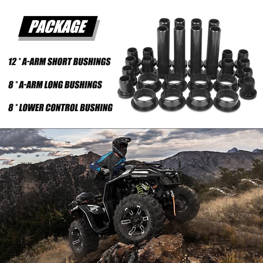 Ransoto Sportsman Suspension A-Arm Bushing Kit & Control Bushing Compatible With Polaris Sportsman 335 400 450 500 570 800 Replaces 5436973 5438902 5439270
