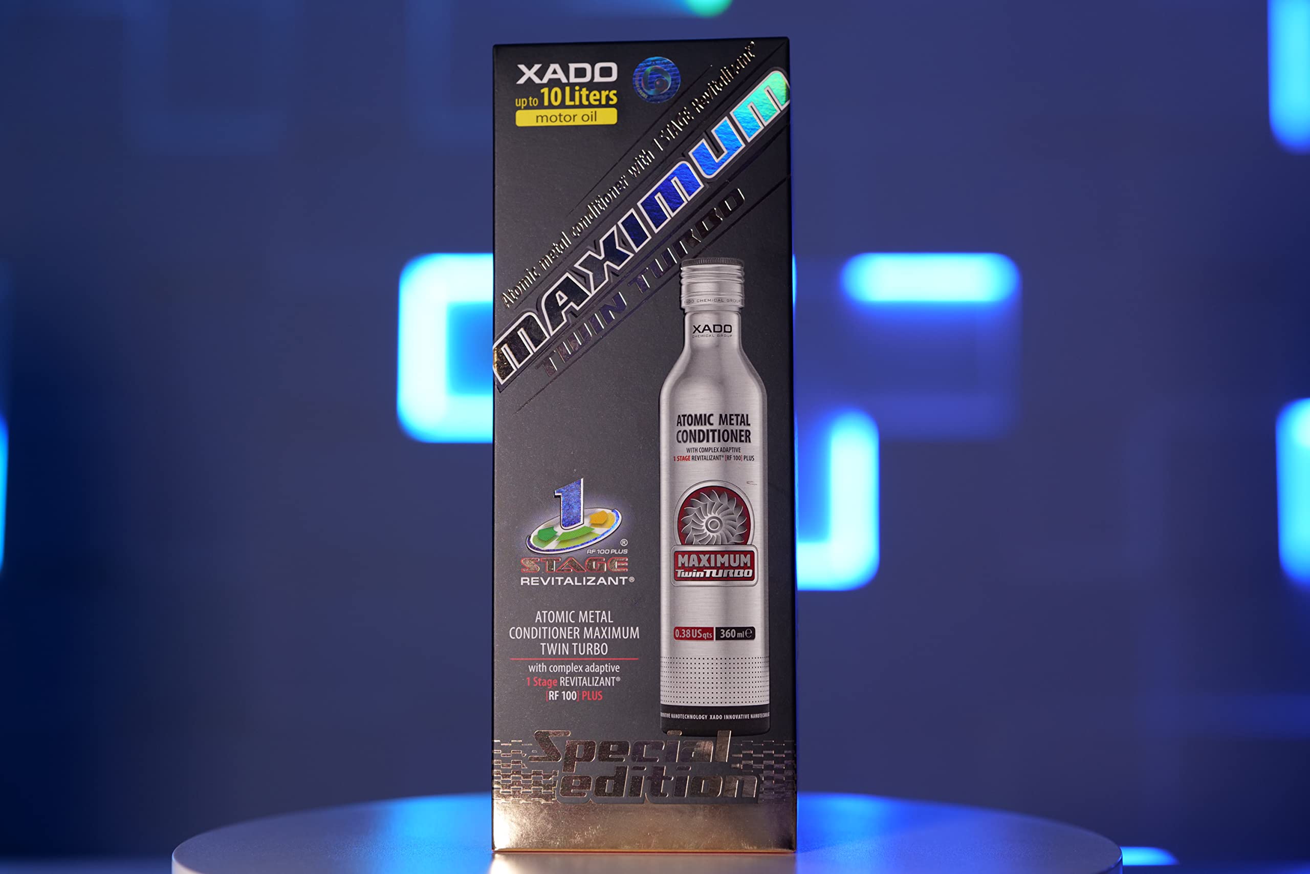 Xado Engine Oil Additive Metal Conditioner Engine Treatment - Wear Protection & Rebuilding Of Worn Metal - Premium Version - 1 S