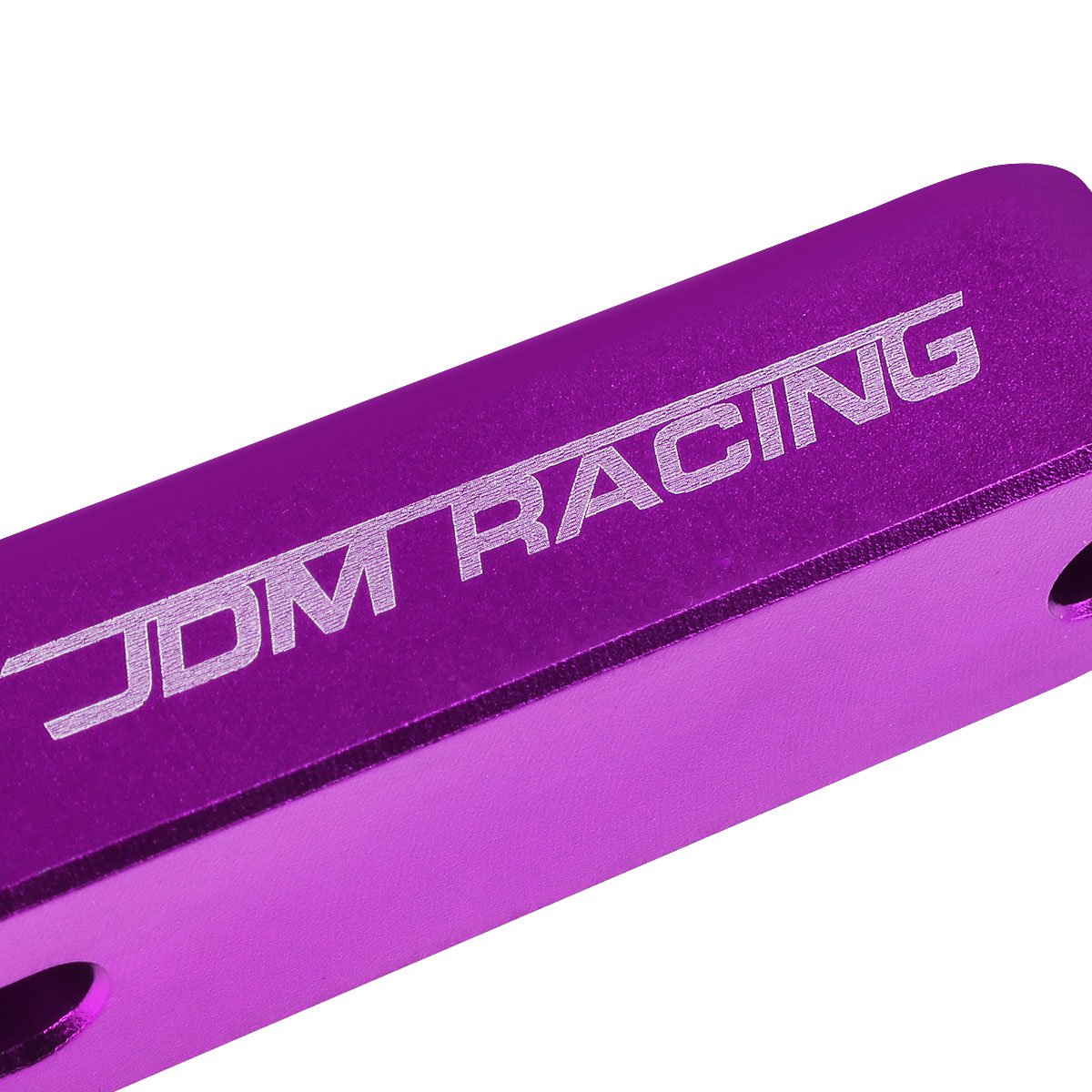 Auto Dynasty Compatible With Civic/Crx/Integra 7/8' Jdm Anodized Billet Aluminum Hood Spacer Riser Kit + Bolds - A Pair (Purple)