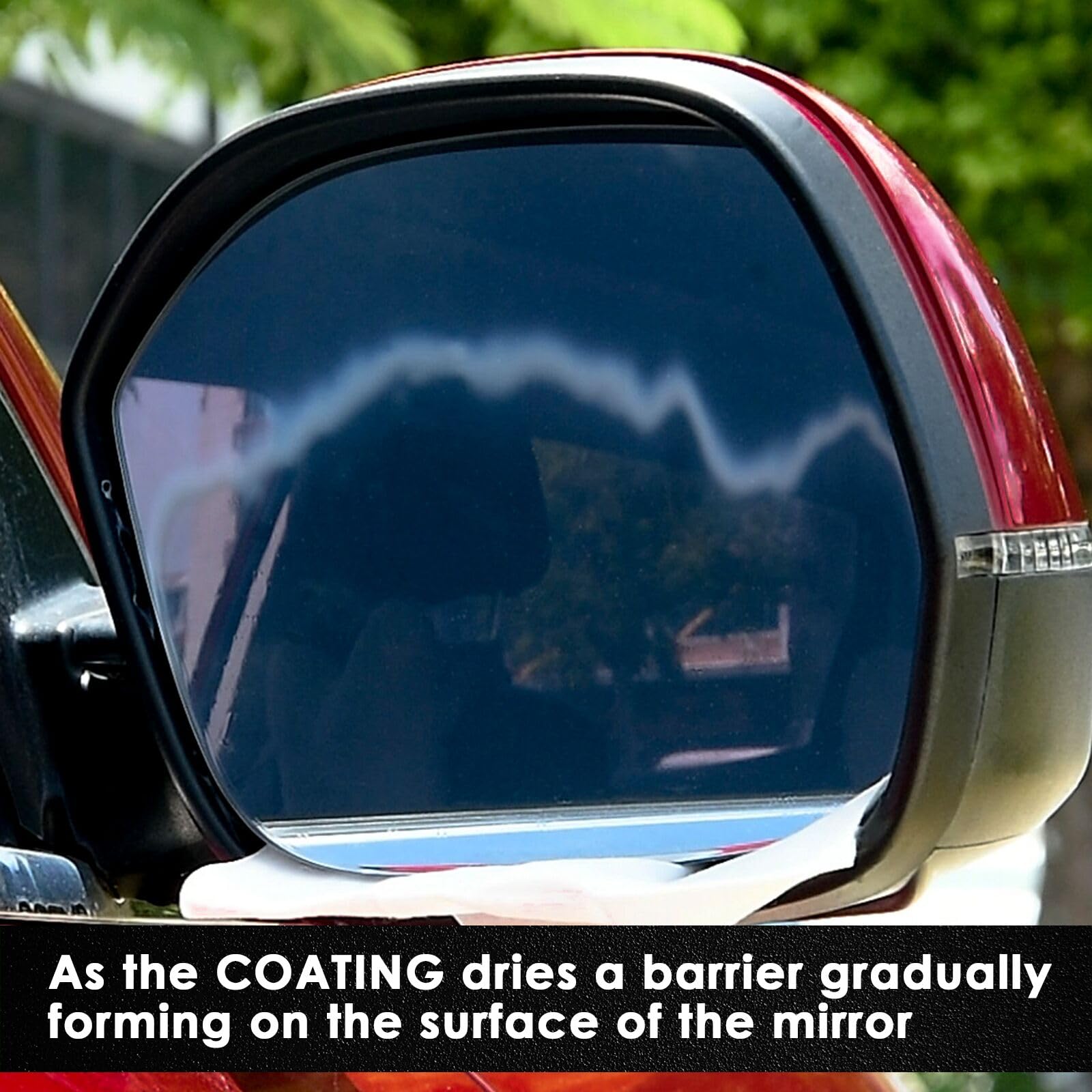 FOLLOWIN Sio2 Ceramic Coating for Car Mirror, Ceramic Glass Coating, Water Repellent for Rearview Mirror Side Mirror