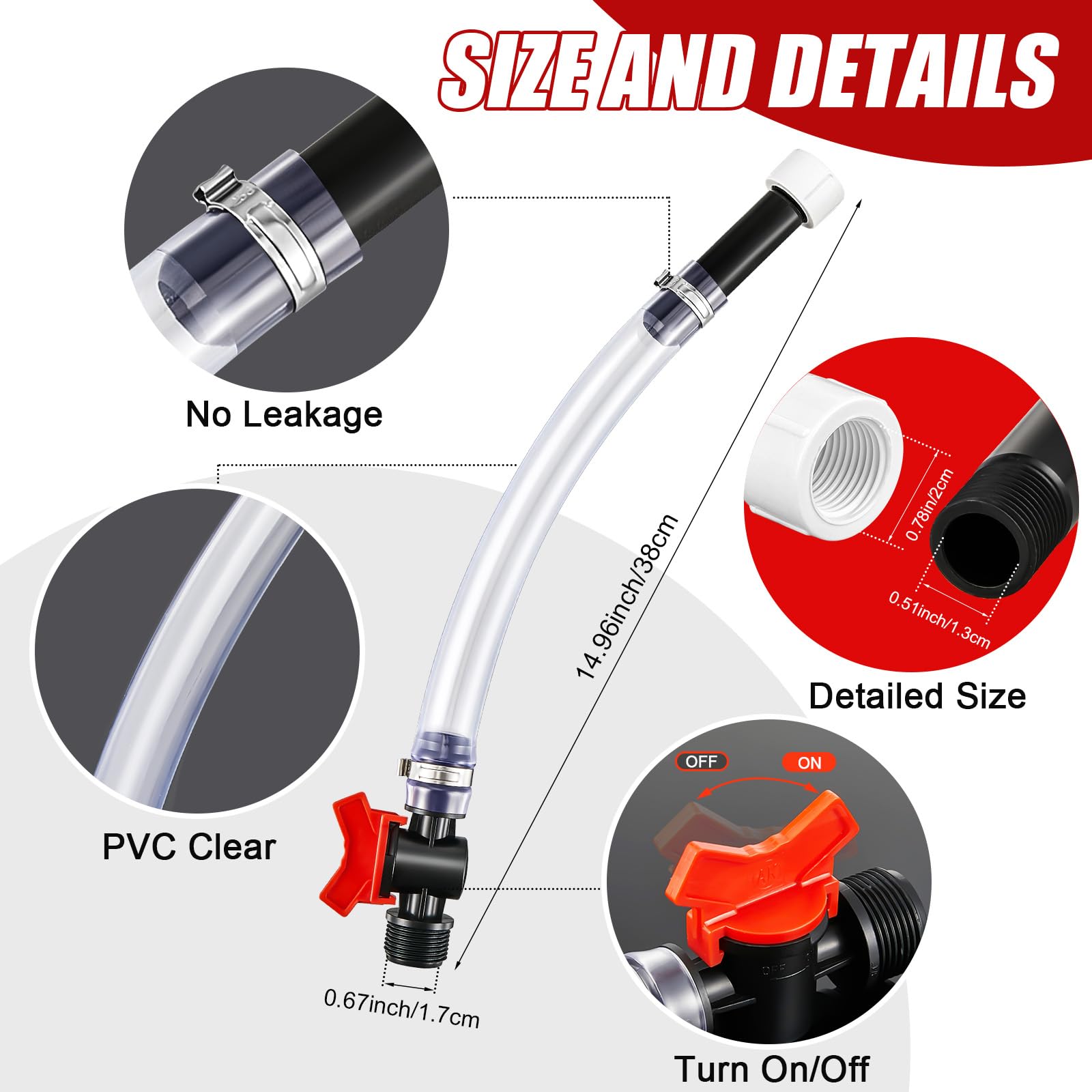 Fabbay 4 Pieces Fuel Filler Jug Hose Racing Fuels Replacement Cap LC2 fuel jug hose Gas Can Cap for 5 Gallon Gas Jug Fuel Tank (