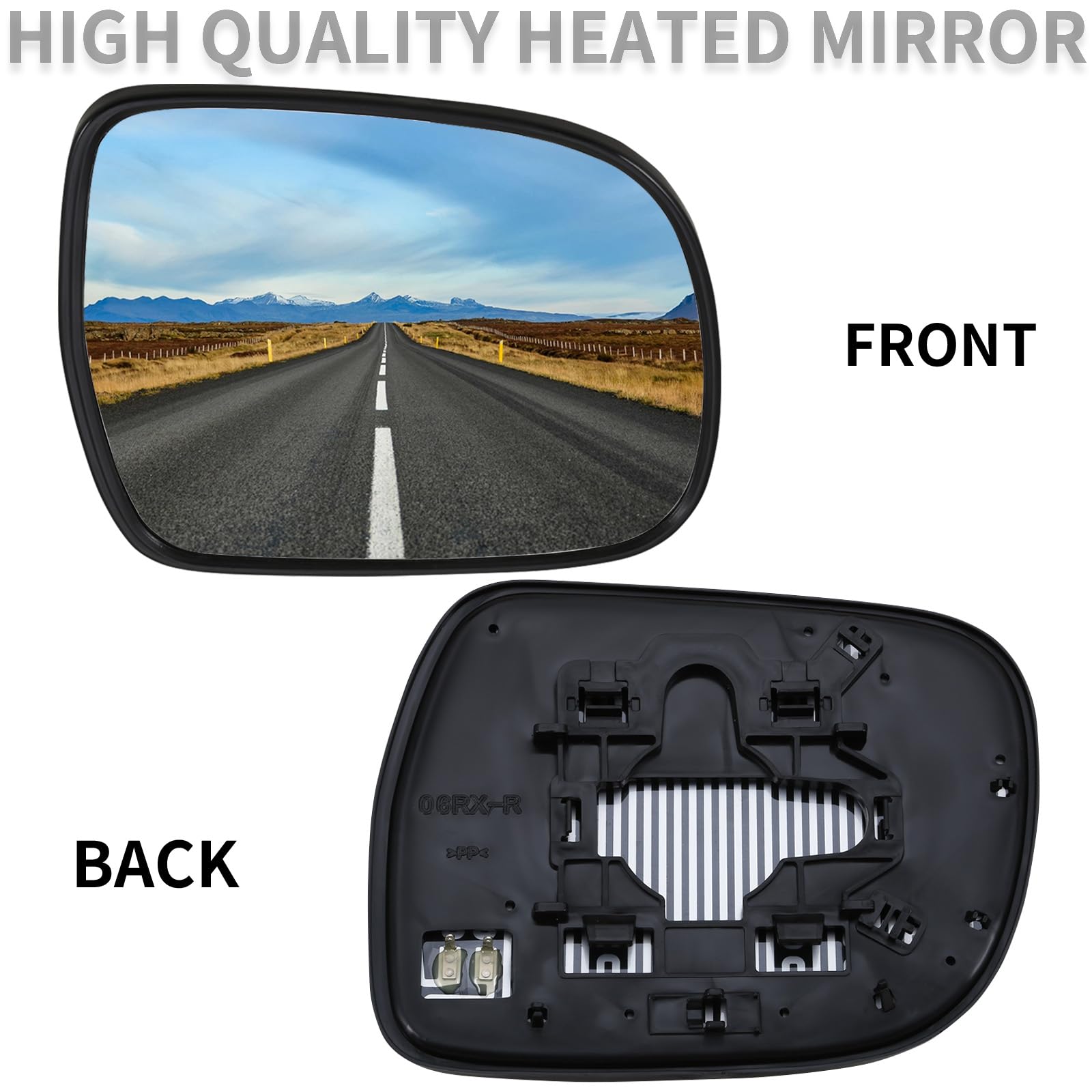 LOIYLLEN Passenger Side Mirror Replacement for Lexus RX330 2004-2006 RX350 2007-2009 RX400h 2006-2009 - Mirrors Glass, Right Sid