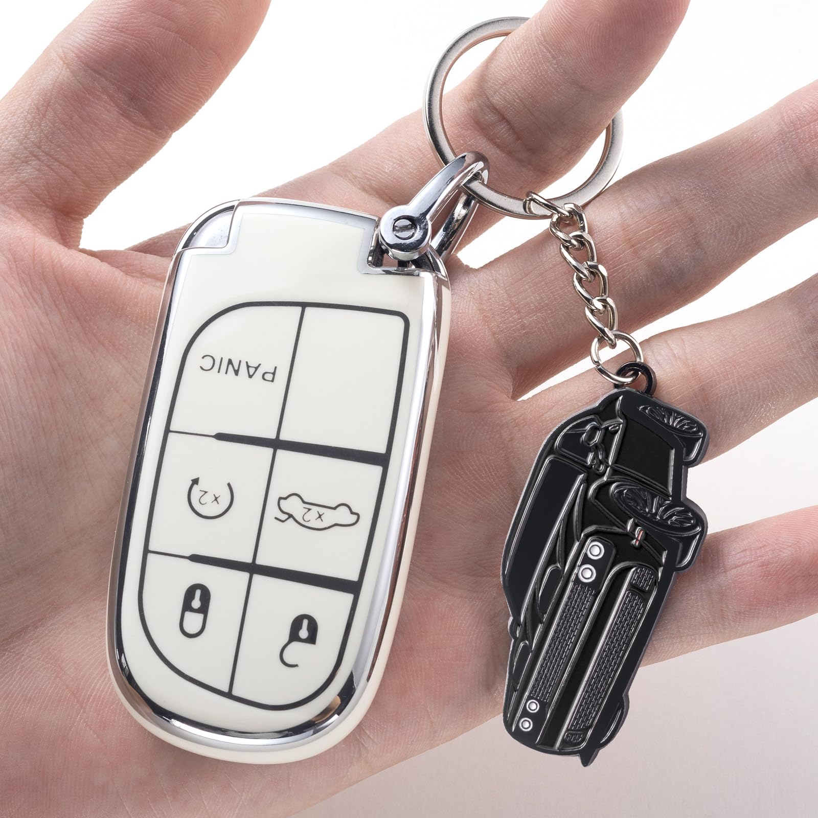 Zuxiaoyaya For Challenger Keychain Accessories Srt,Key Chain For Dodge Challenger Hellcat Accessories Srt Sxt