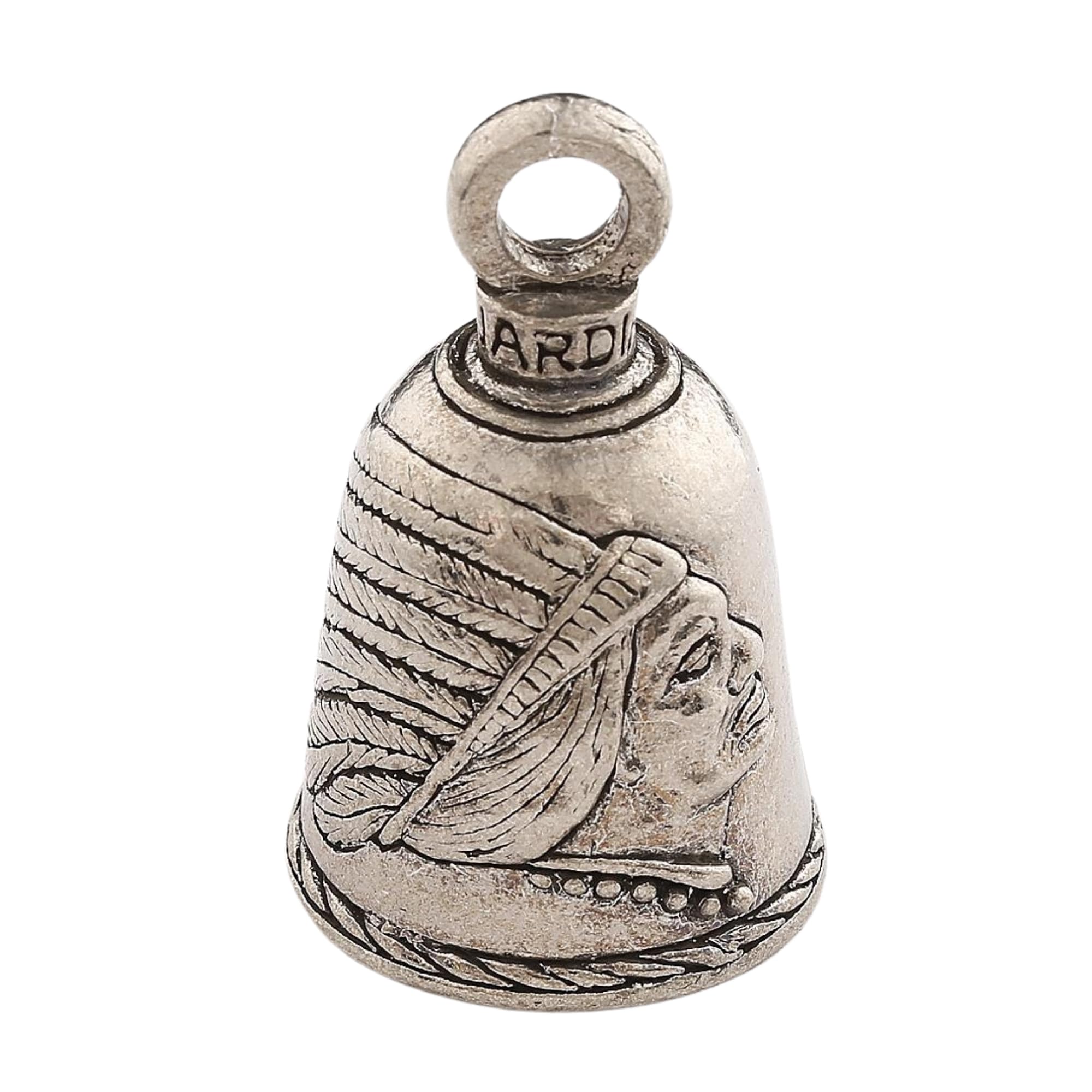 Guardian Bell Indian Good Luck Bell W/Keyring & Black Velvet Gift Bag | Motorcycle Bell | Lead-Free Pewter | Good Luck Gift To Friends & Family | Bike Bell | Made In Usa…