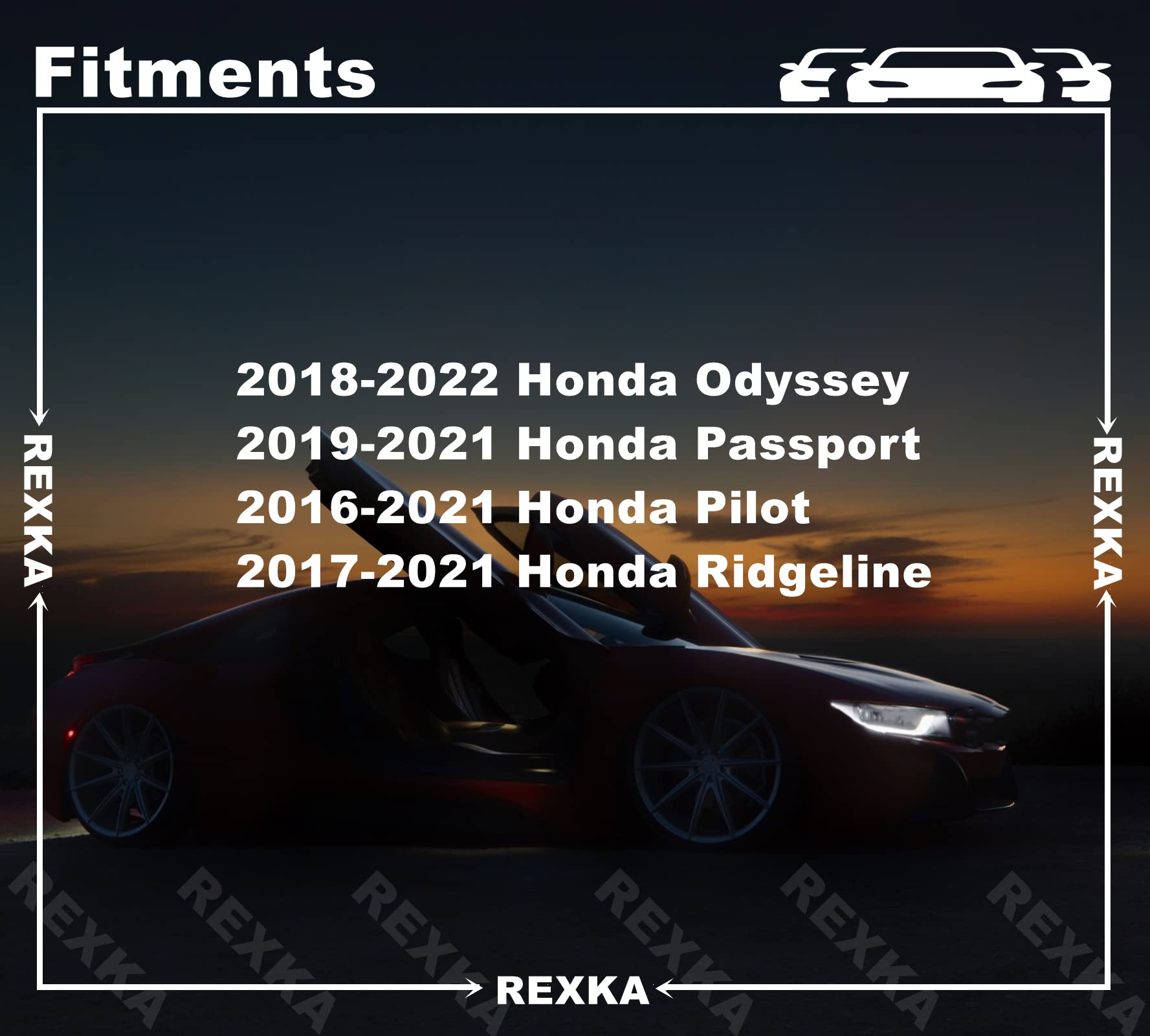 Rexka 101Pcs Striker Engine Cover Retainer Clip Compatible With Honda 91547-Tz5-A02 Honda Odyssey, Pilot & Ridgeline Acura Mdx,