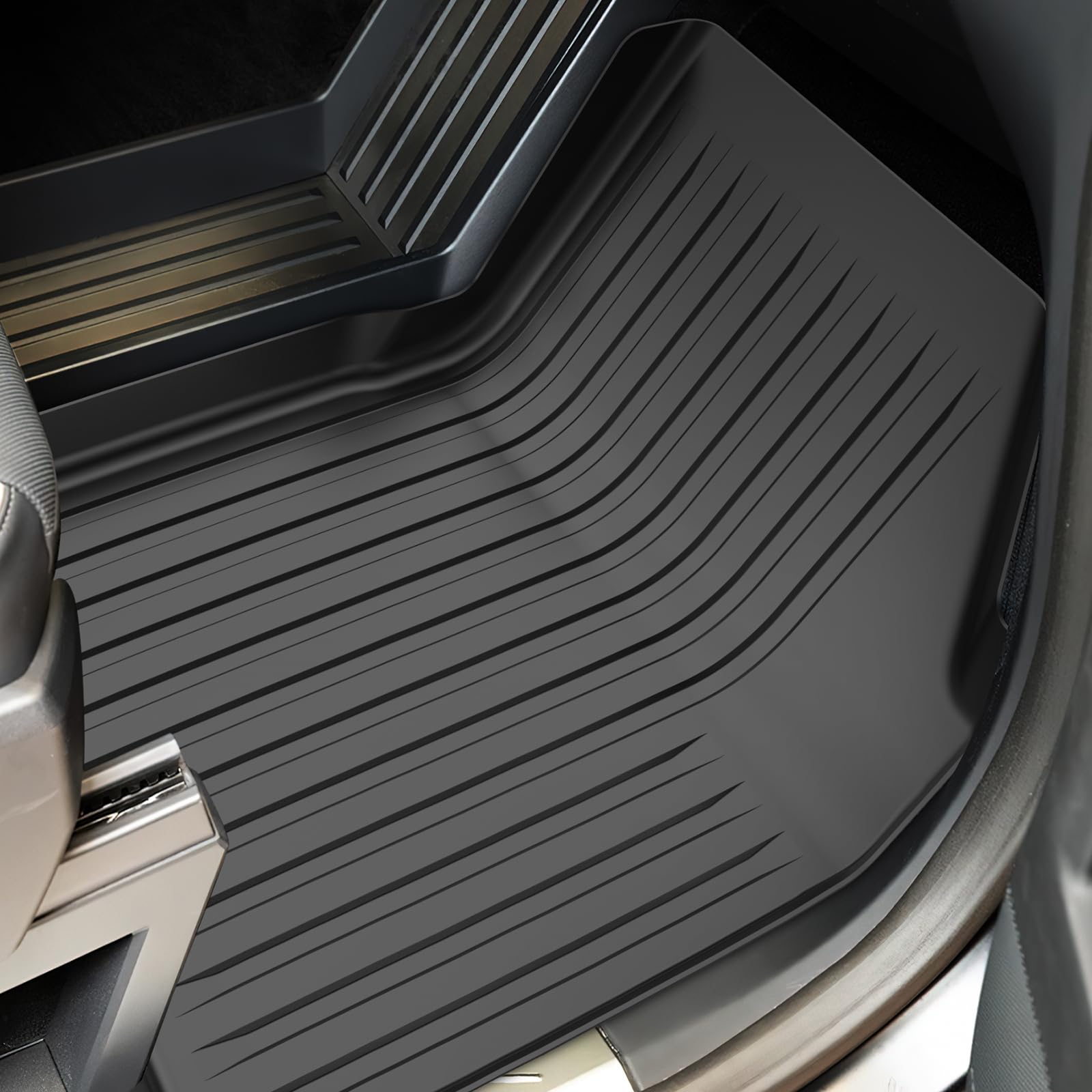 Floor Mats For Tesla Cybertruck- 2023 2024 Custom Fit All Weather Tpe Cargo Liner Cargo Trunk Accessories(Tesla Cybertruck Full