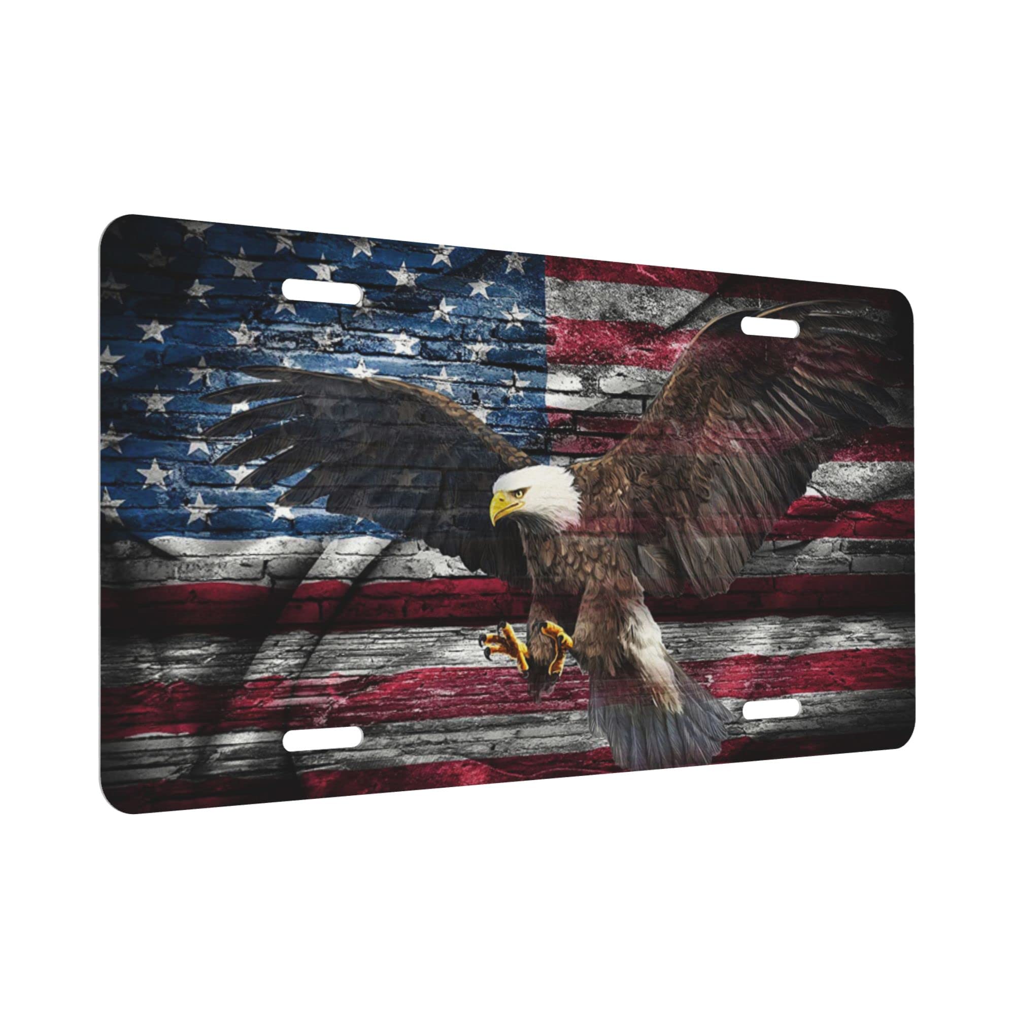 License Plate American Flag Decorative Car Front,Metal Car Plate,License Plate,Vanity Tag,Aluminum Noverlty License Plate For Me