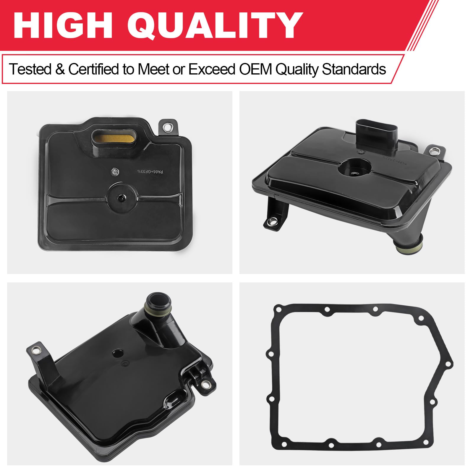 Fitede 62TE Automatic Transmission Filter with Gasket Kit Fits for Dodge Grand Caravan Avenger Ram ProMaster Chrysler Town & Cou