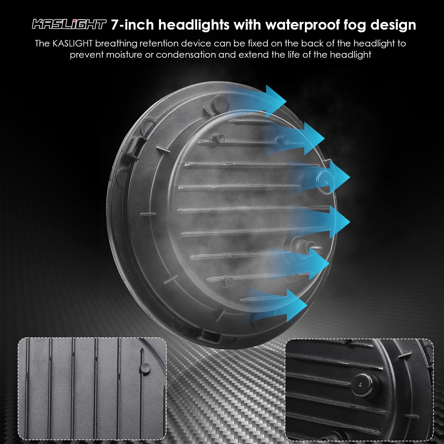 H6024 Led Headlight High/Low Beam And Turn Signal Light, 7 Inch Led Headlight Drl Halo Ring Round Headlamp Compatible With Jeep