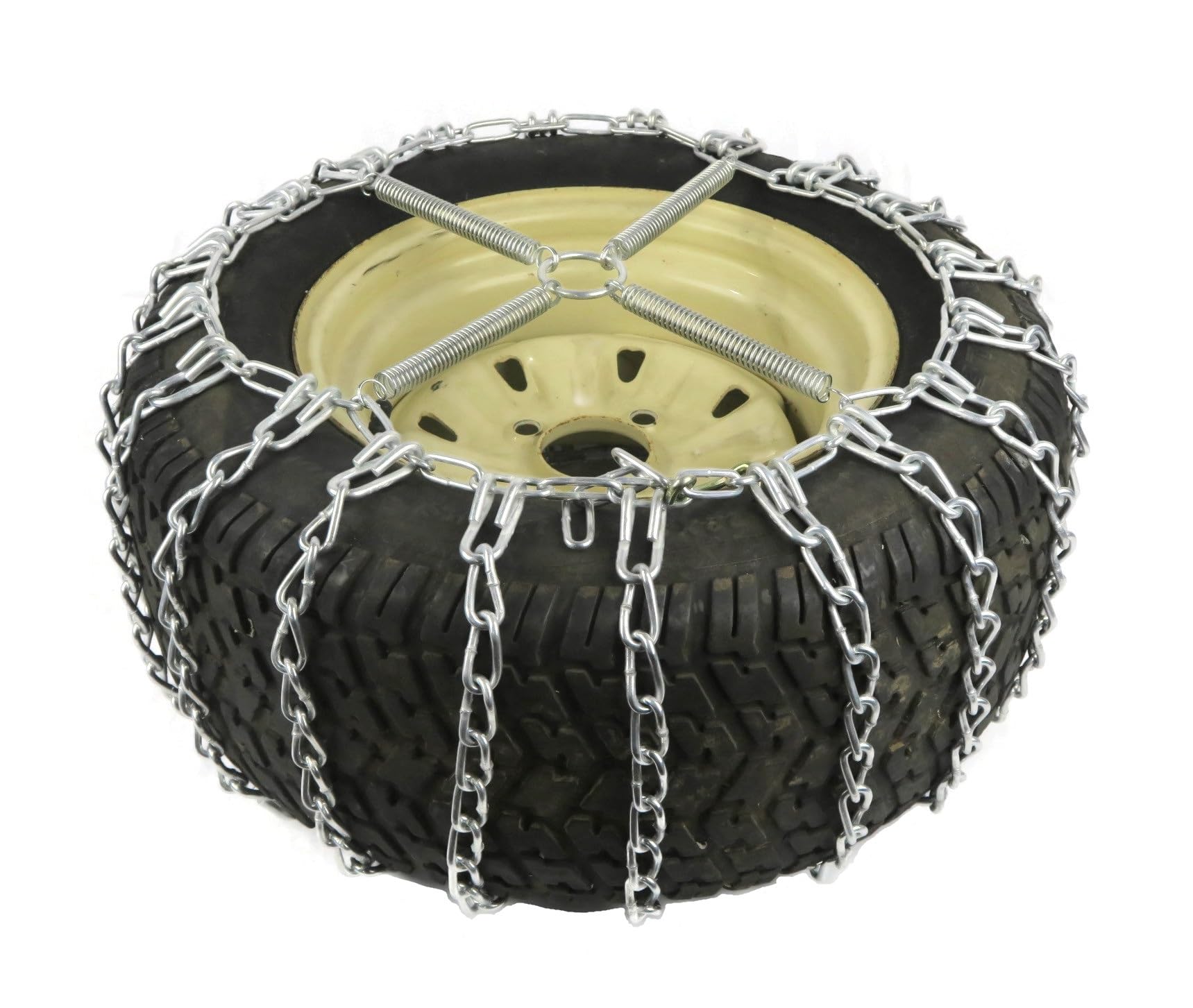 The Rop Shop | Pair Of 2 Link Tire Chains & Tensioners 18X6.5X8 For Snow Blowers, Lawn & Garden Tractors, Mowers & Riders, Utv, Atv, 4-Wheelers, Utility Vehicles
