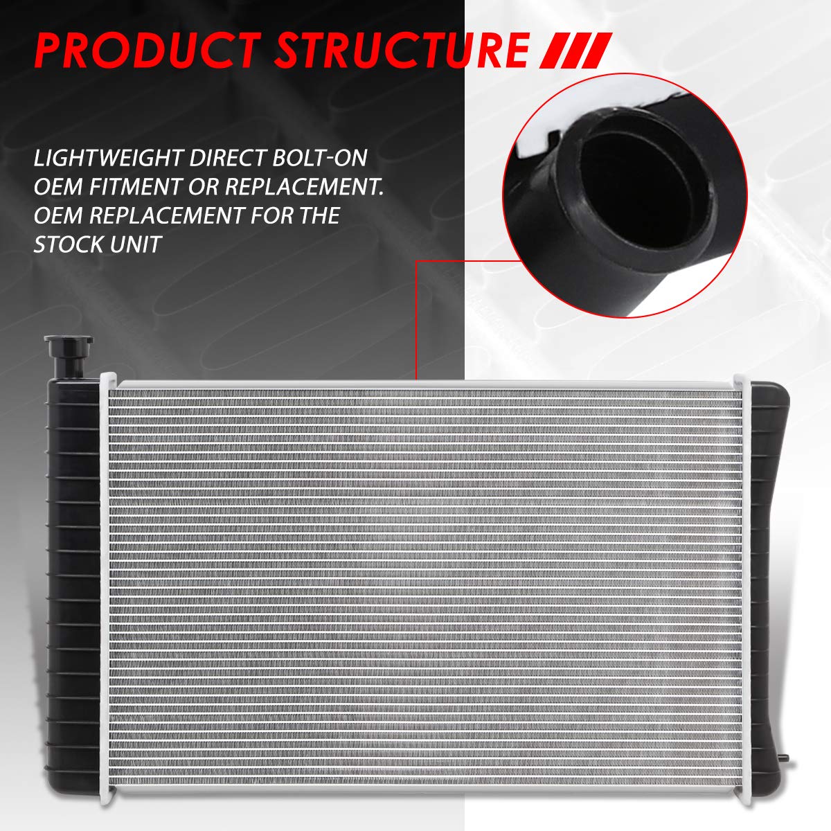 Auto Dynasty Radiator Compatible With 1988-1999 Chevy Gmc C1500 C2500 K3500 Pickup/Suburban 4.3L 5.0L 5.7L At, Dpi 1690 Radiator