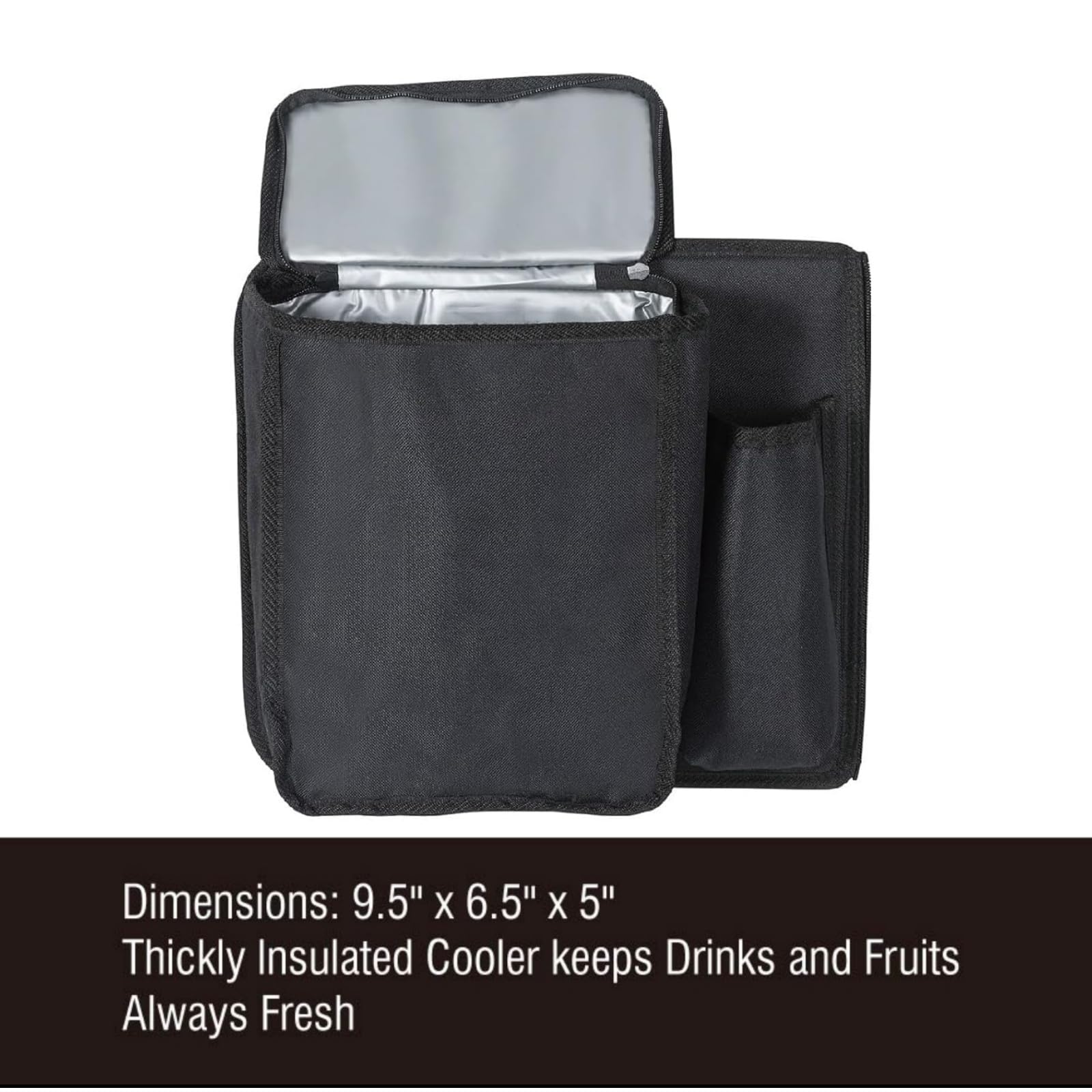 Marksign Deluxe Car Trunk Organizer, Detachable Backseat Hanging Organizer Storage Modules With Built-In Cooler For Car Small Su