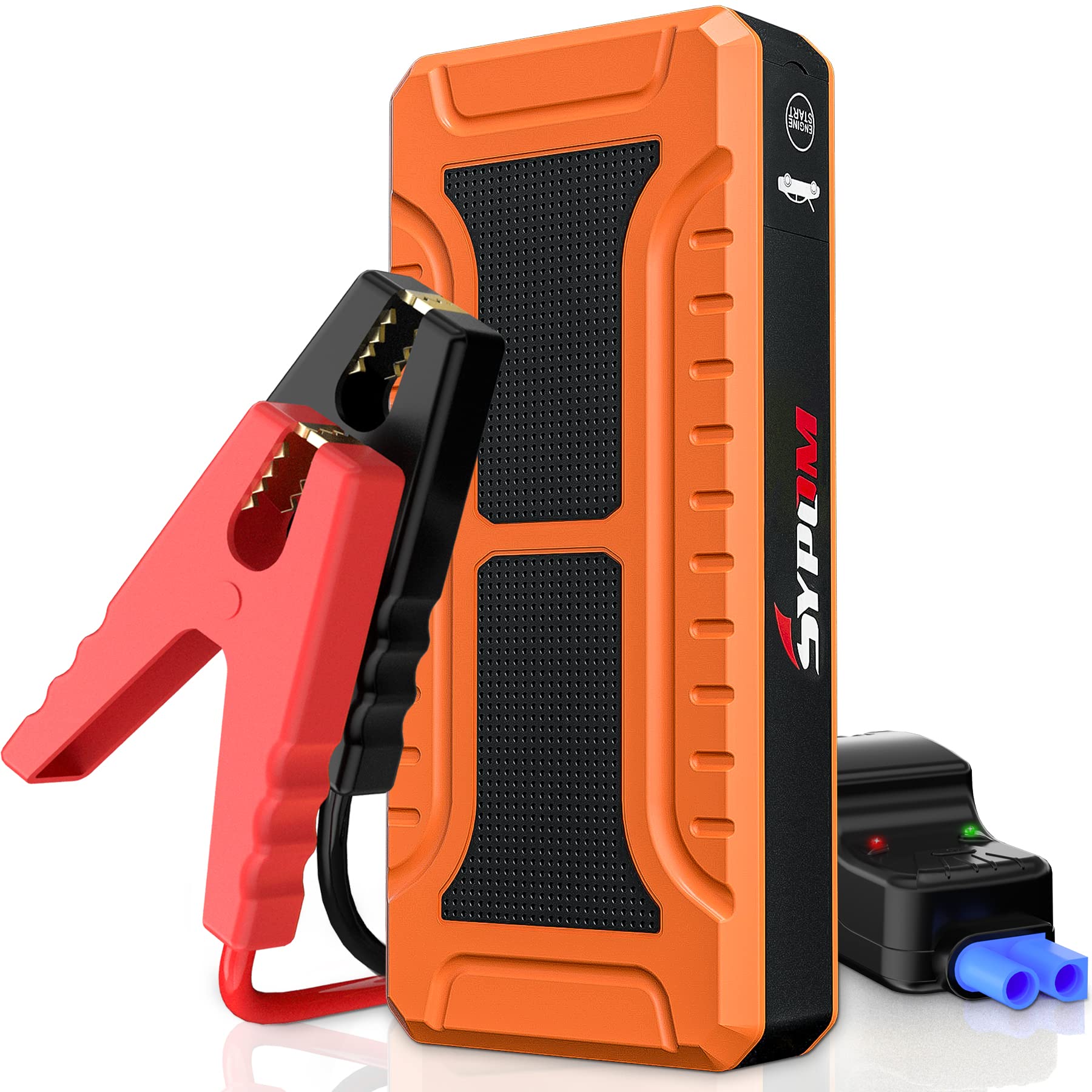 Sypom Car Jump Starter, 4000A Peak Battery Jump Starter (For All Gas Or Up To 10L Diesel), Portable Battery Booster Power Pack, 12V Auto Jump Box With Led Light,Power Bank, Usb Quick Charge