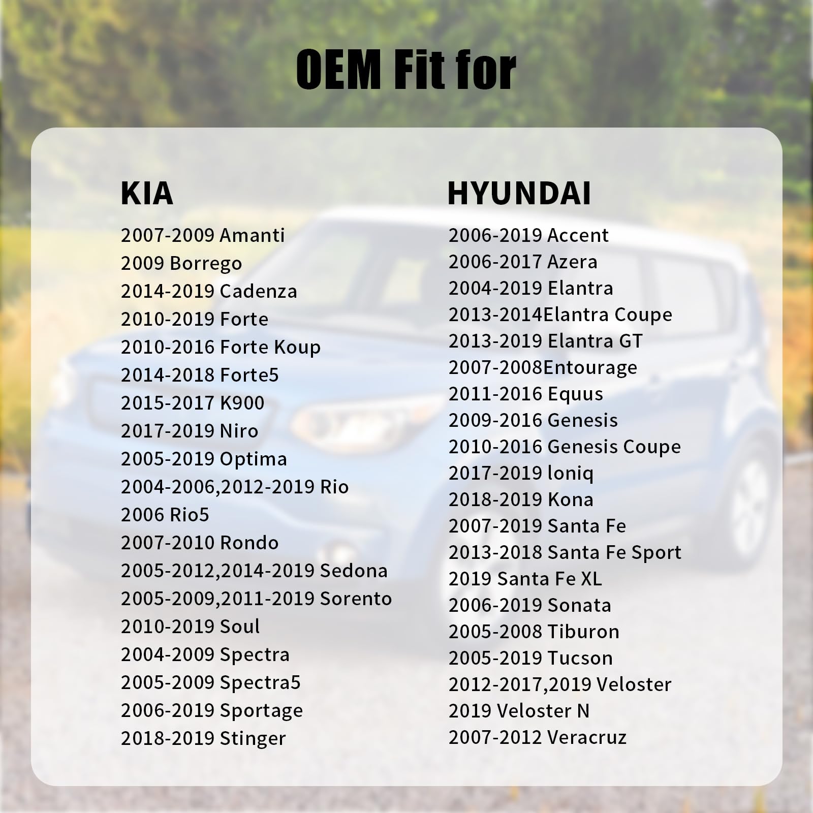 Gas Cap Fuel Cap For Kia Hyundai, 2005-2009 2011-2019 Sorento, 2010-2019 Soul, 2005-2019 Optima, 2006-2019 Sportage, 2010-2019 F