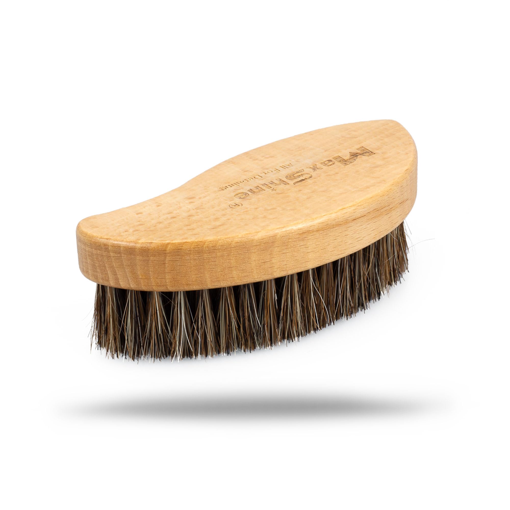 Maxshine Universal Ergonomic Interior Detailing Brush - Soft, Durable Horse Hair & PP Bristles - Ideal for Cleaning Car Leather 