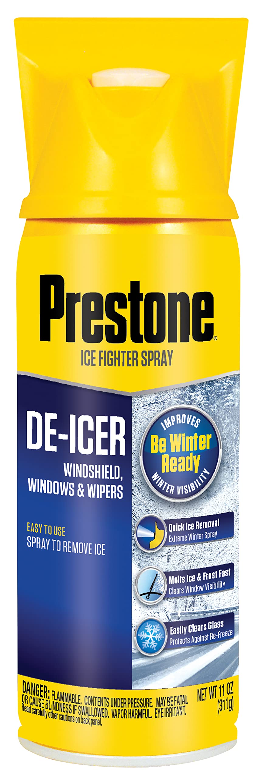 Prestone As242 Windshield De-Icer - 11 Oz. Aerosol