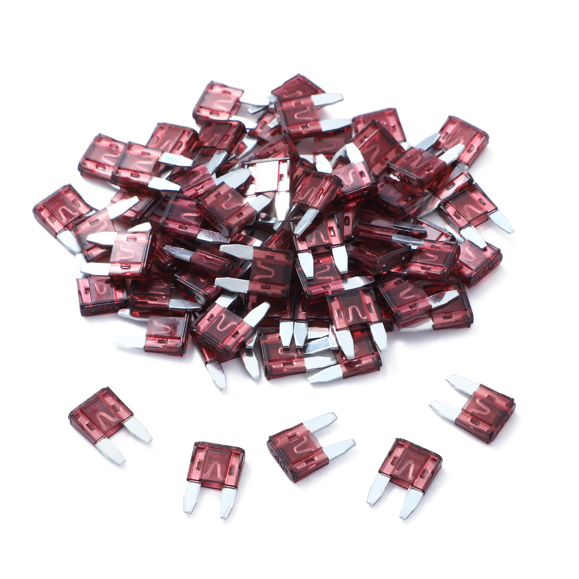 100 Pack Auto Fuses 40 Amp Apm/Atm 32V Mini Blade Style Fuses 40A Short Circuit Protection Car Fuse (40 Amp)