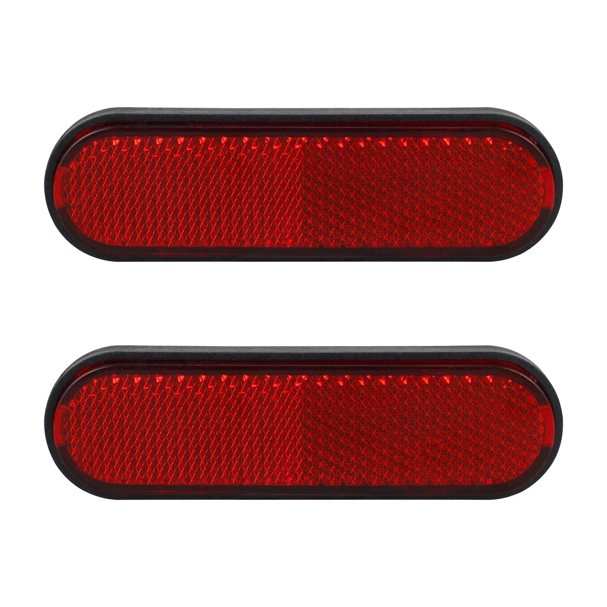 NTHREEAUTO Red Reflectors Motorcycle Safety Reflector Reflective Sticker Universal Compatible with Bicycle, Bike, Trailer, Cars,