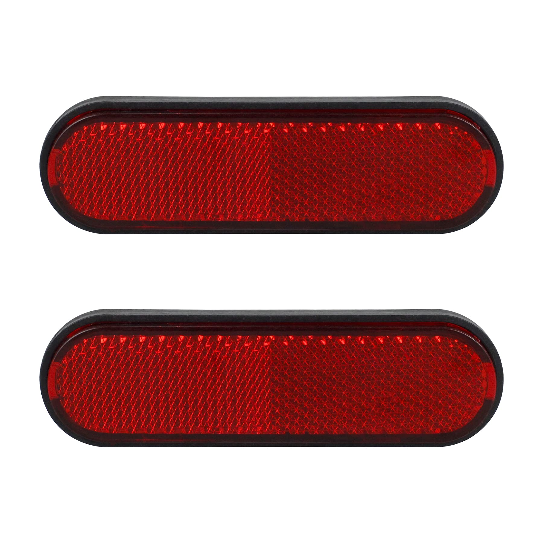 Nthreeauto Red Reflectors Motorcycle Safety Reflector Reflective Sticker Universal Compatible With Bicycle, Bike, Trailer, Cars, Trucks, Boat, Atv, Dirt Bike, Driveway