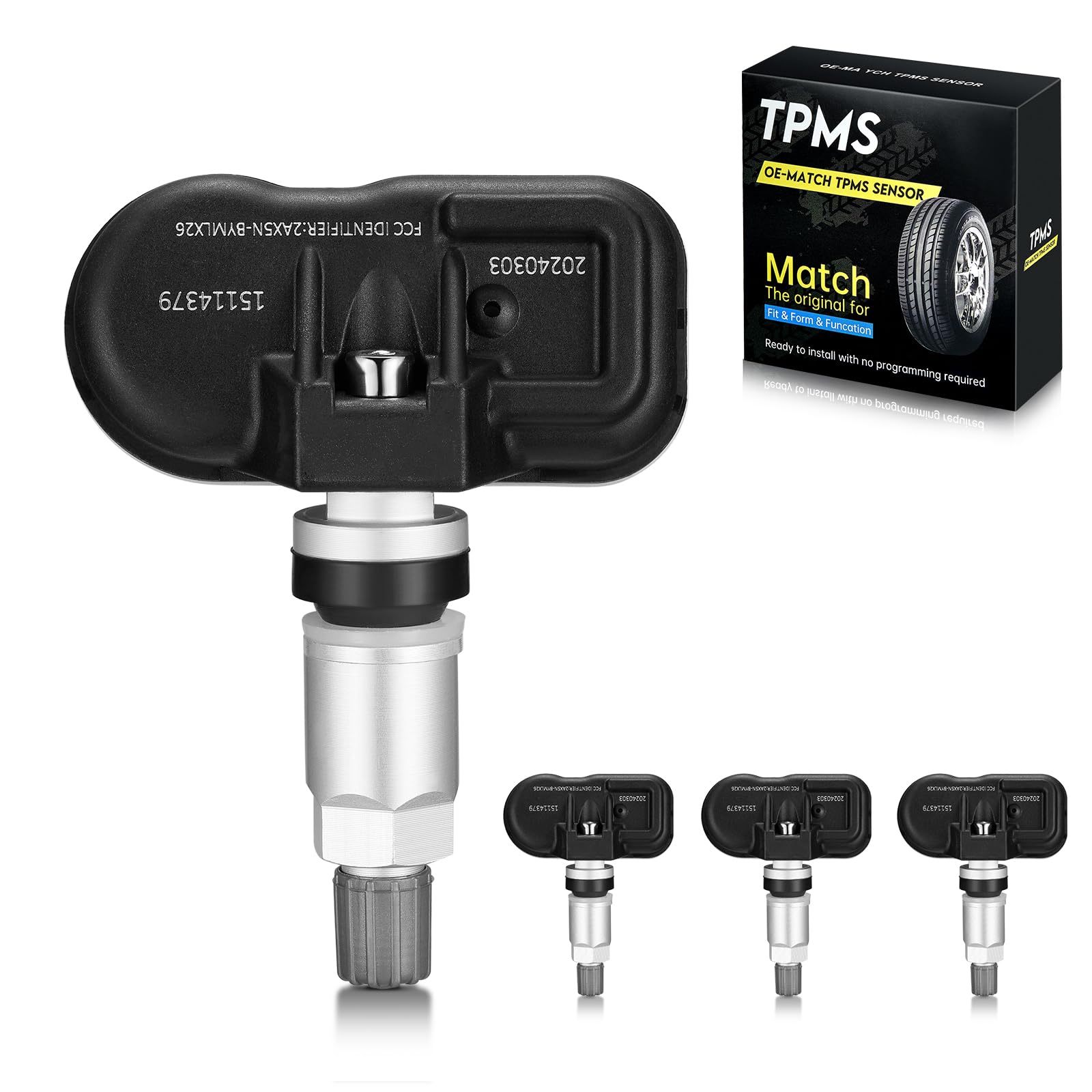 BDFHYK 315MHZ TPMS Sensors Compatible with Chevy GMC, Compatible with Cadillac GM Tire Pressure Monitoring System Replaces# #151