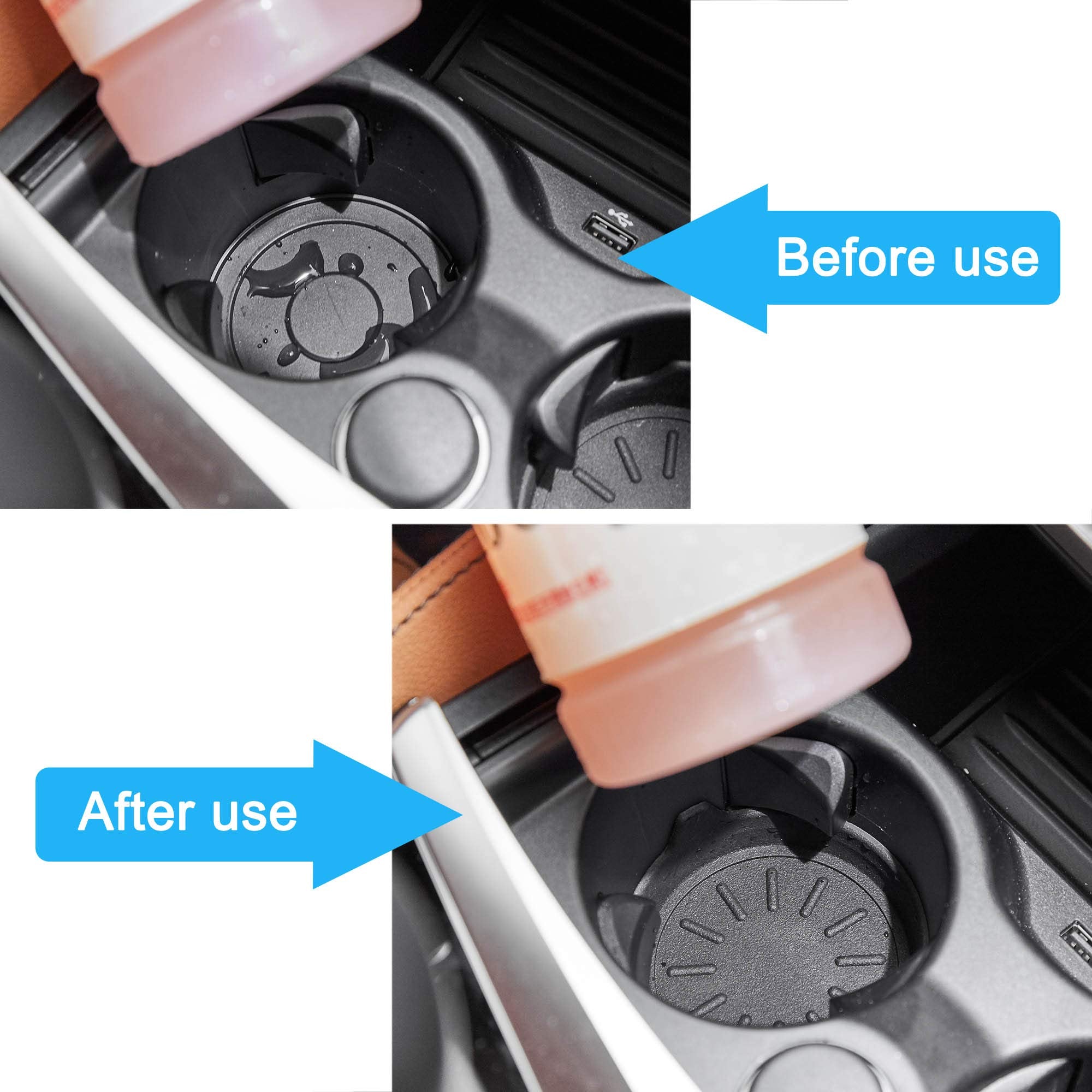 Winka Car Cup Holder Coasters, Universal Silicone Coasters For Cup Holders, Vehicle Cup Holder Coasters 4 Pcs