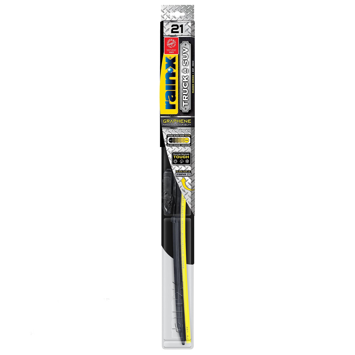 Rain-X 870121 Truck & Suv Rugged Series Premium Wiper Blades, 21 Inch Windshield Wipers (Pack Of 1), Automotive Replacement Wind