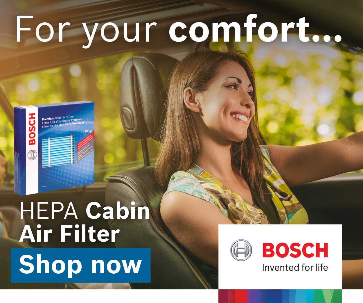 Bosch 6025C Hepa Cabin Air Filter - Compatible With Select Audi A4, A4 Quattro, Rs4, S4